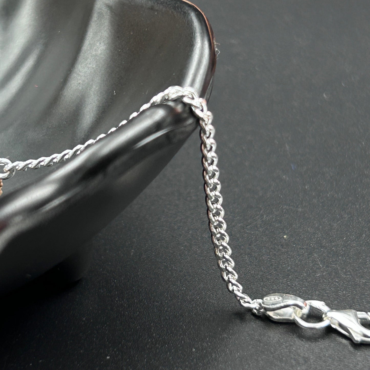 Silver Moustache BHAI Rakhi with Rudraksh