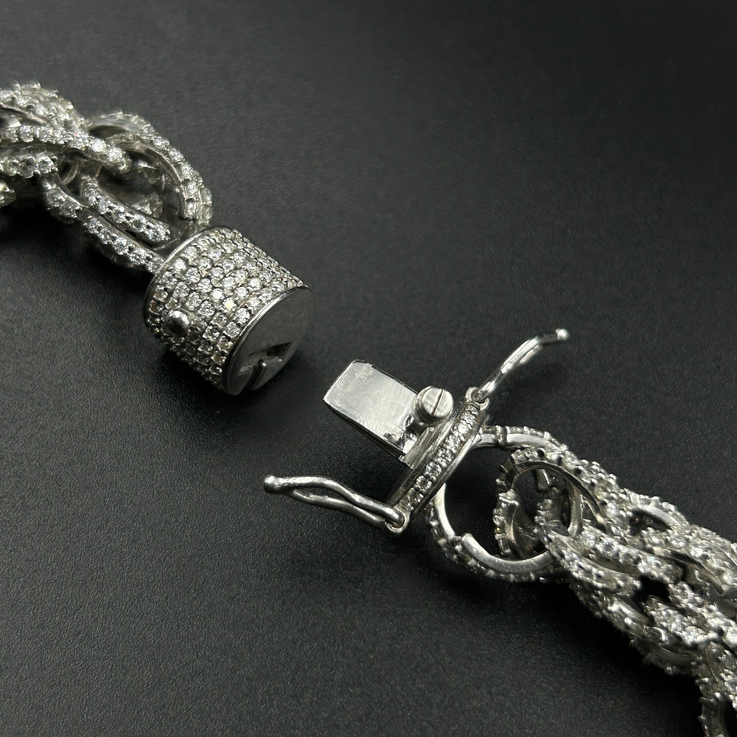 Silver Men's Chain Diamond Chain