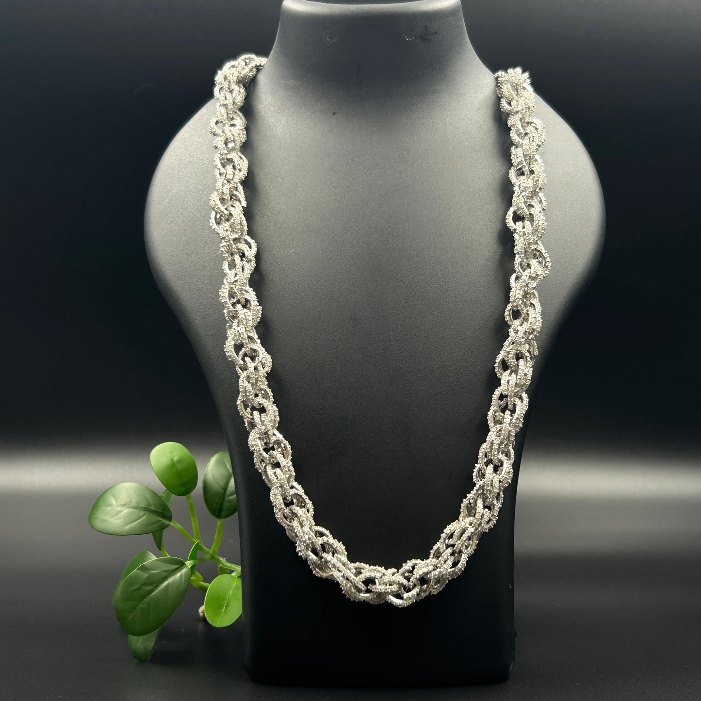 Silver Men's Chain Diamond Chain