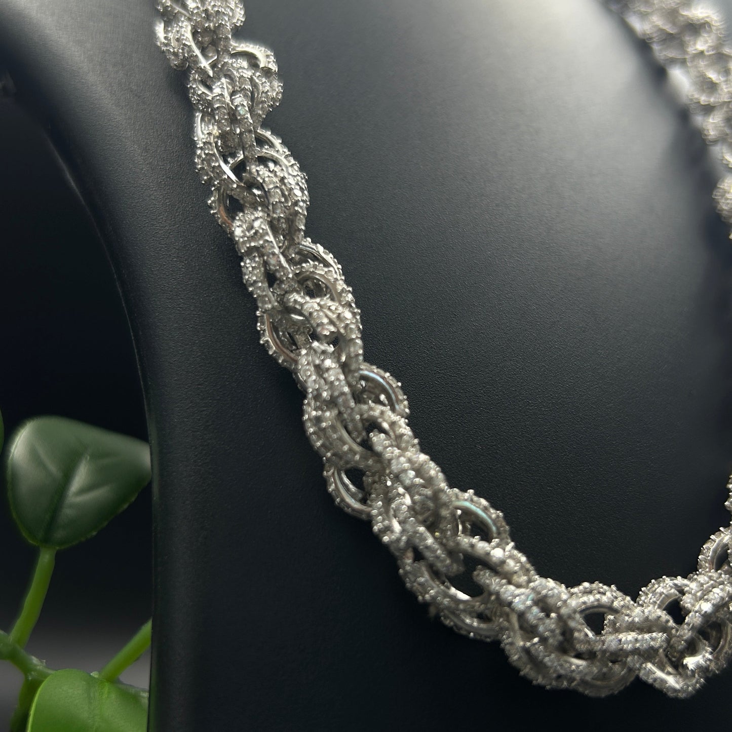 Silver Men's Chain Diamond Chain