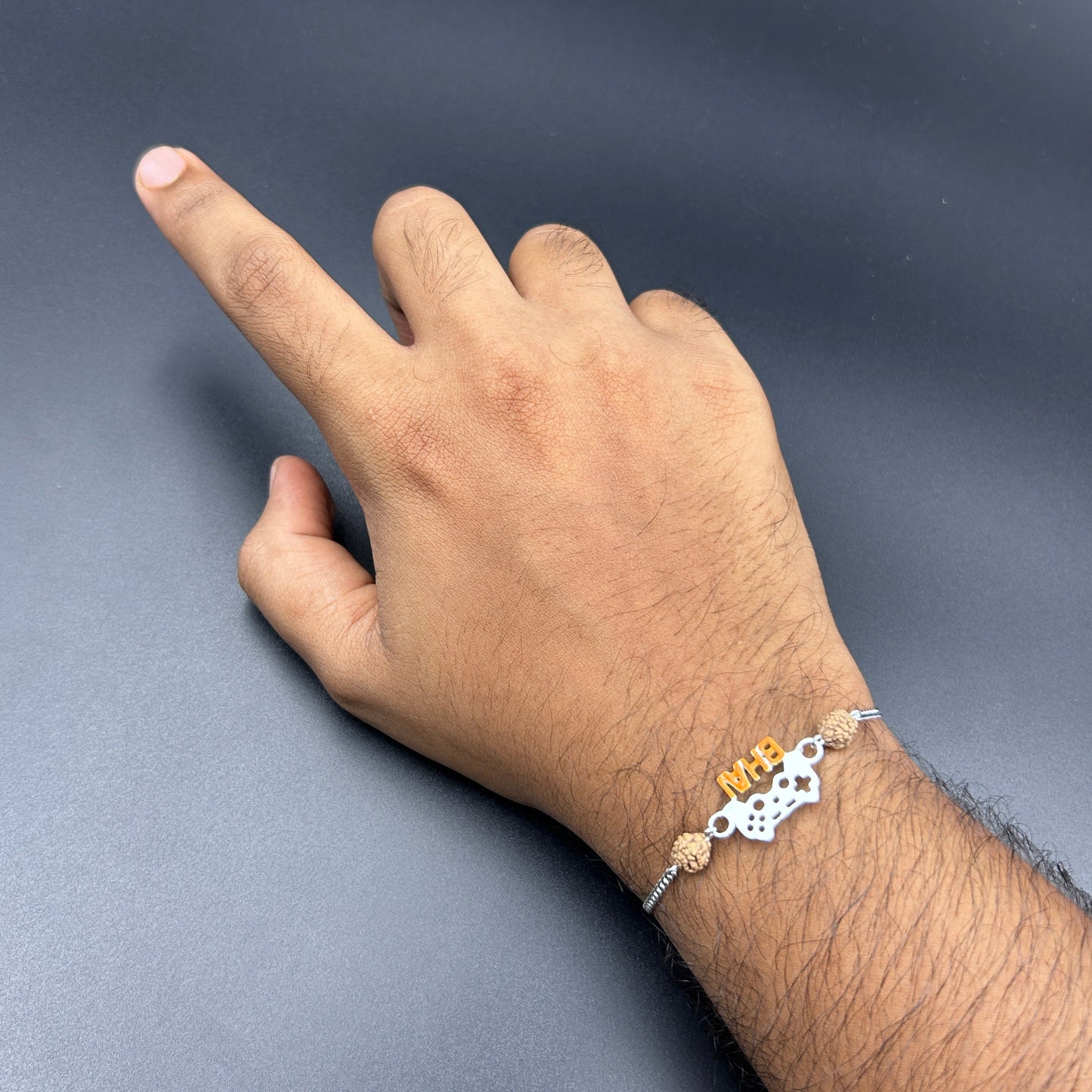 Silver Rakhi for GAMER BHAI