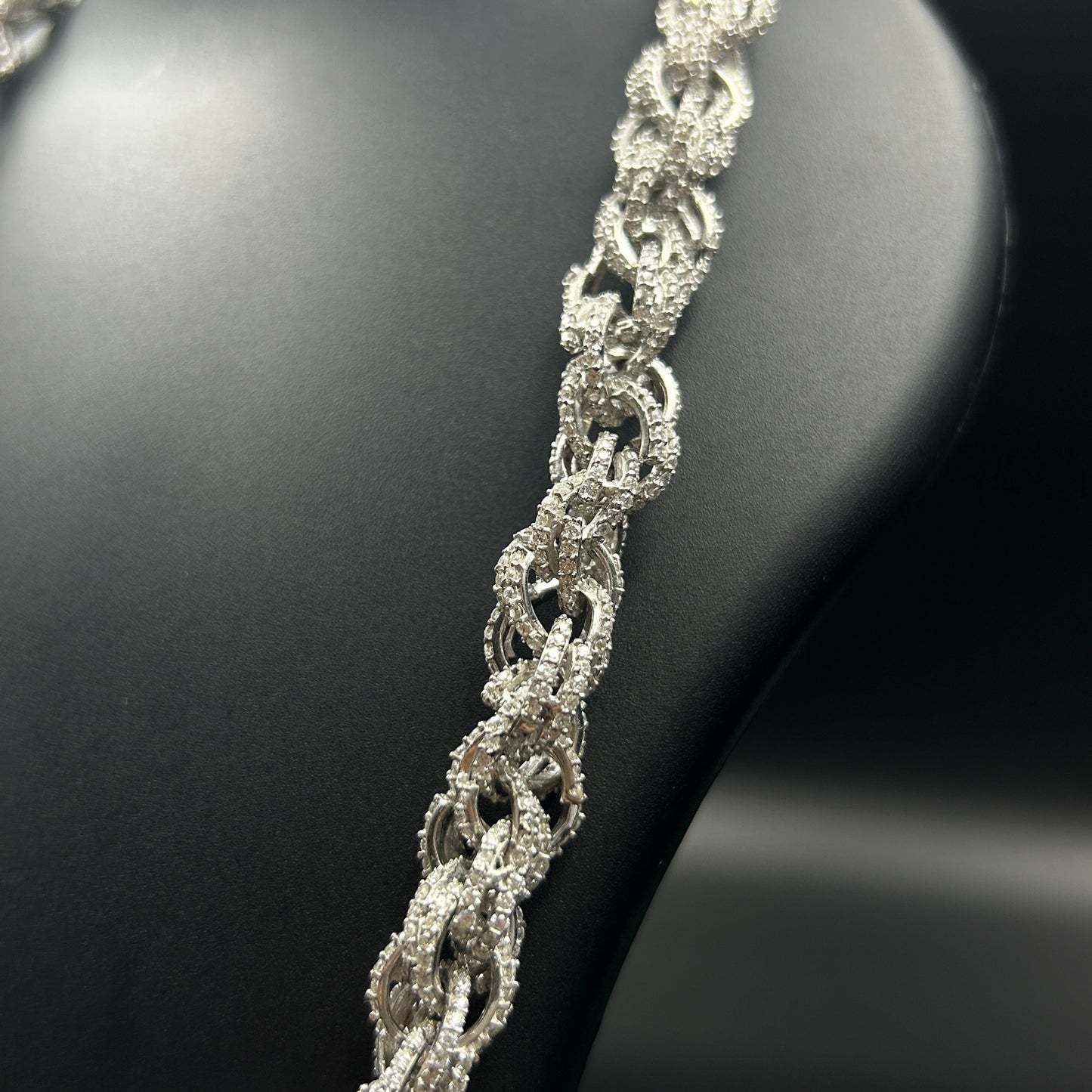 Silver Men's Chain Diamond Chain
