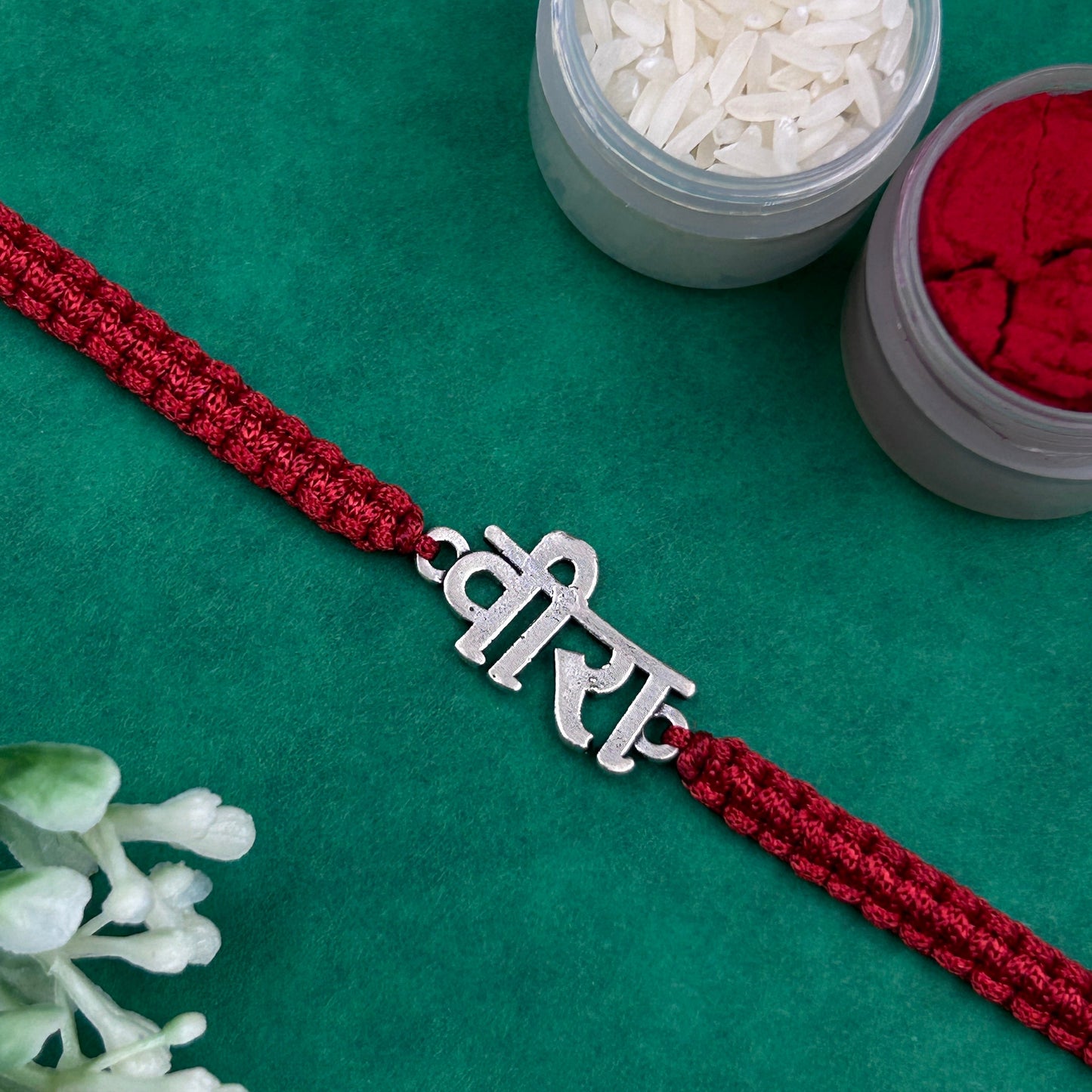 Pure Silver VEERA Thread Rakhi