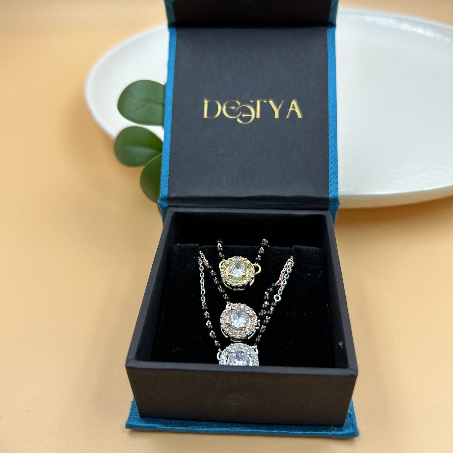 Solitaire Silver Mangalsutra