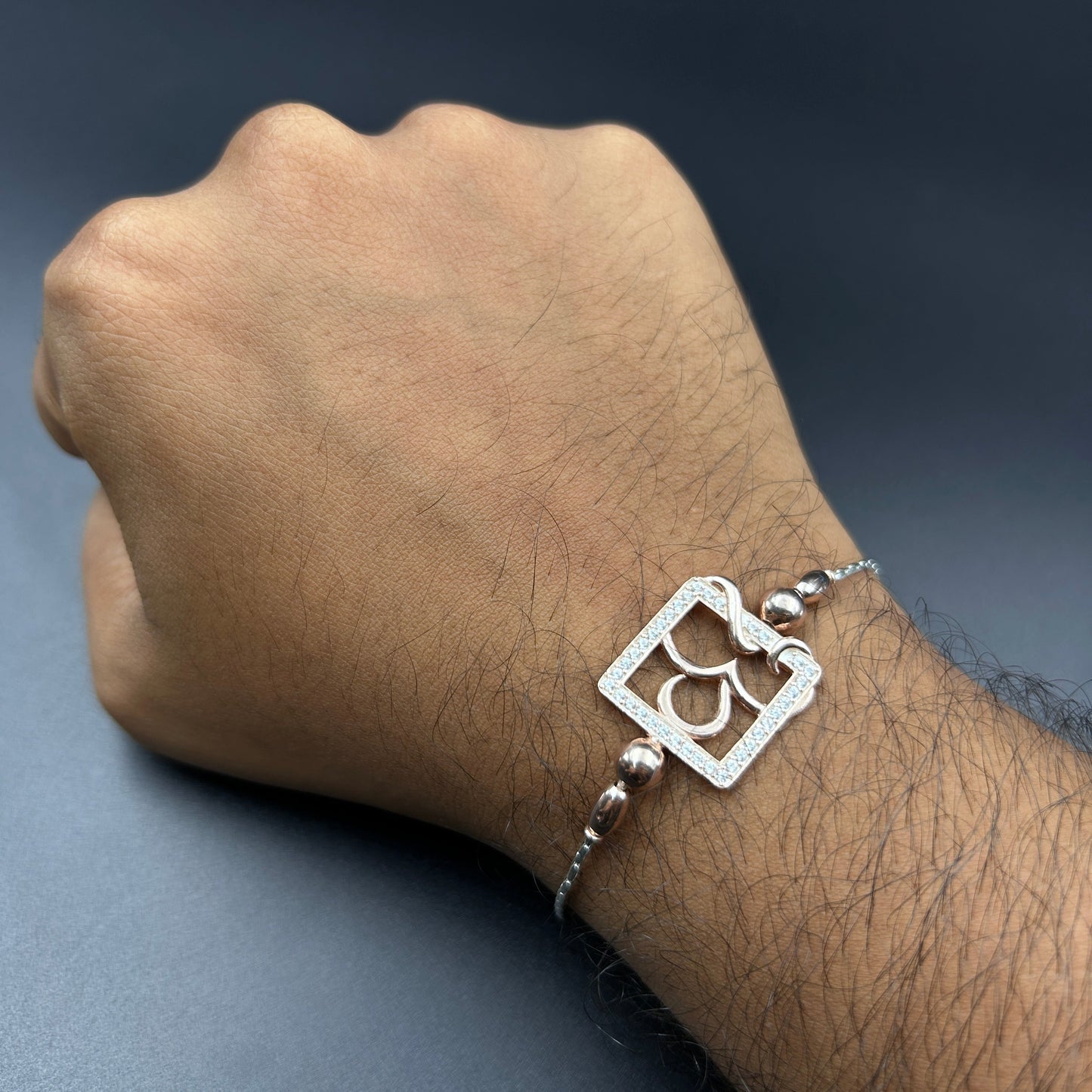 Silver Rakhi - OM Rakhi