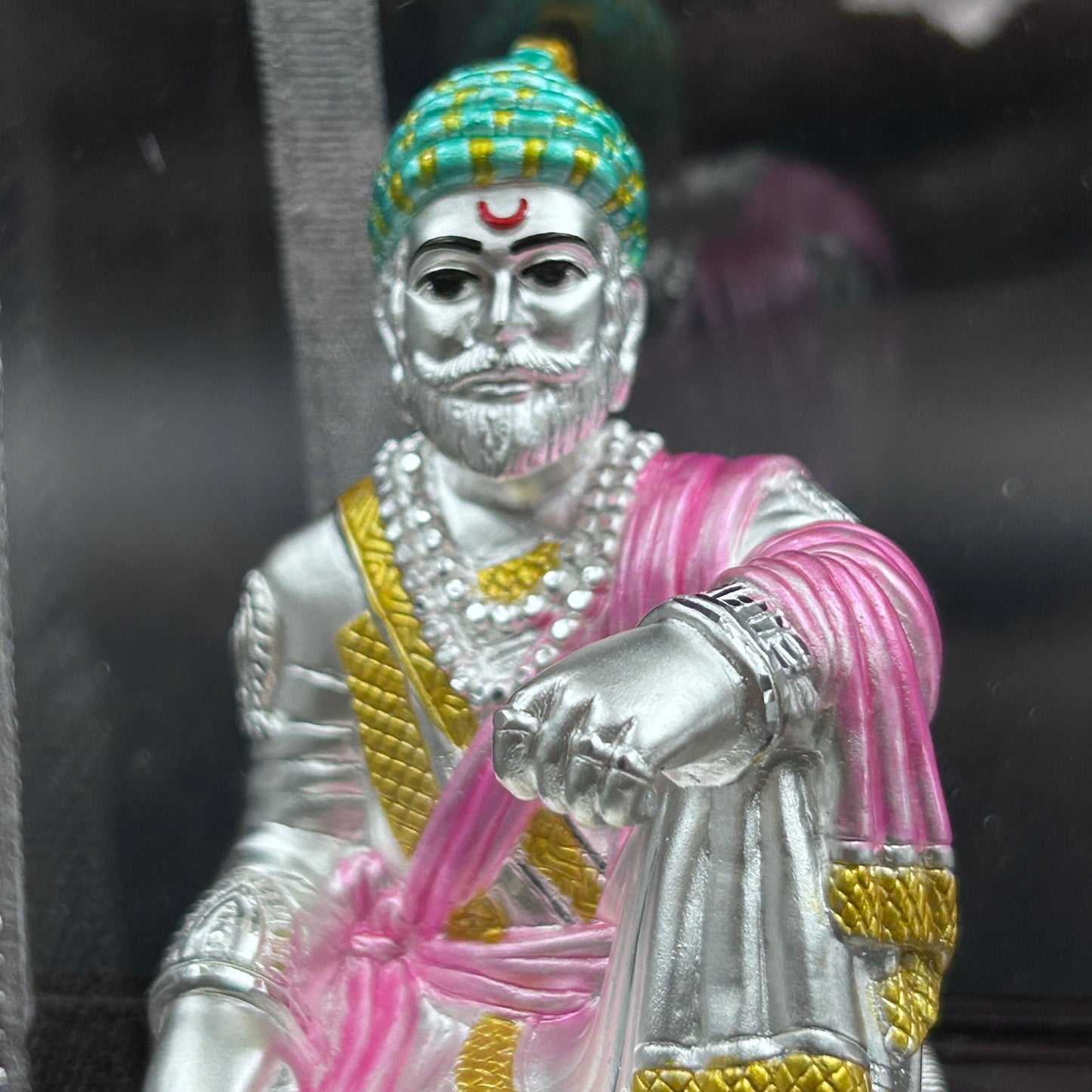 Shivaji Maharaj 999 Silver Murti