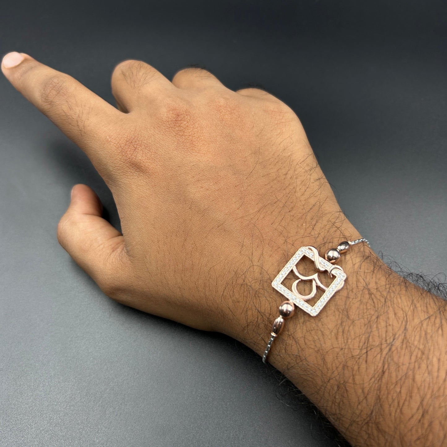 Silver Rakhi - OM Rakhi