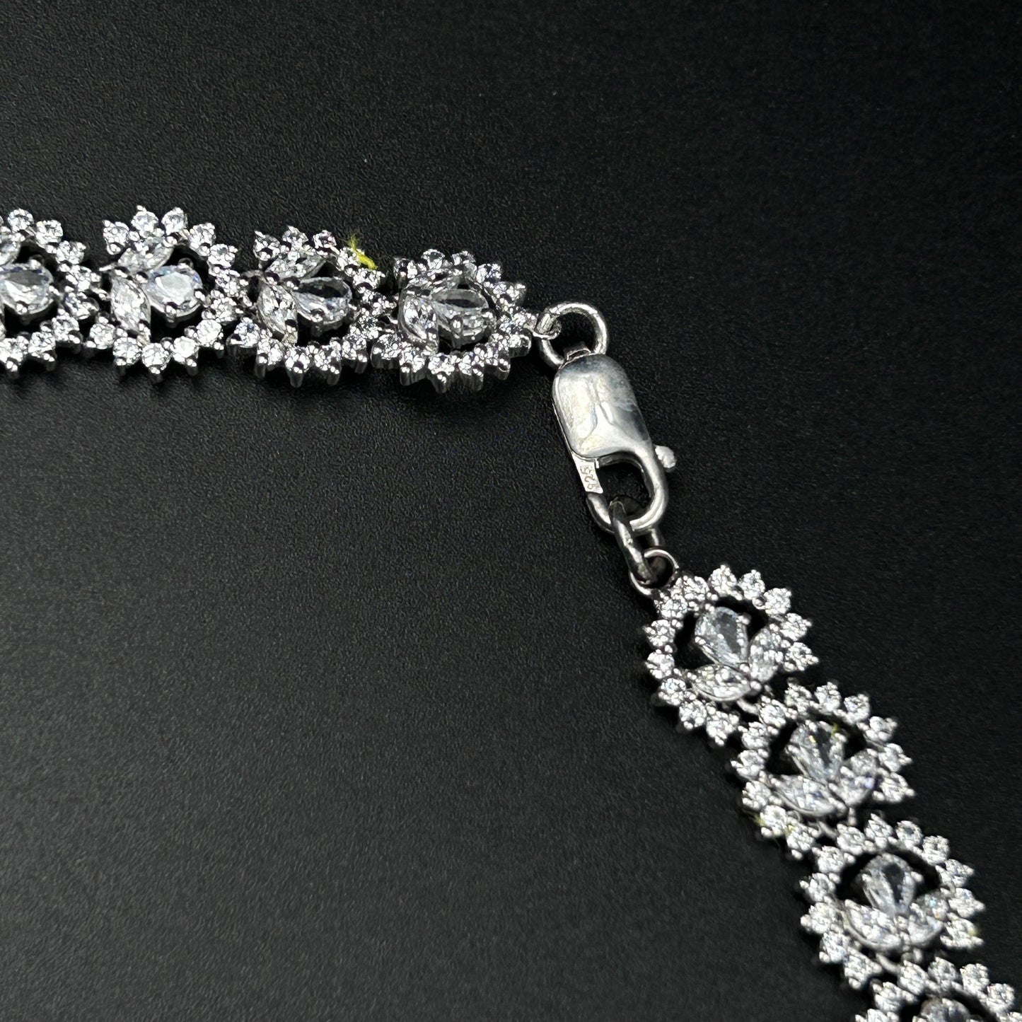 Blue Sapphire Necklace - Pure Silver