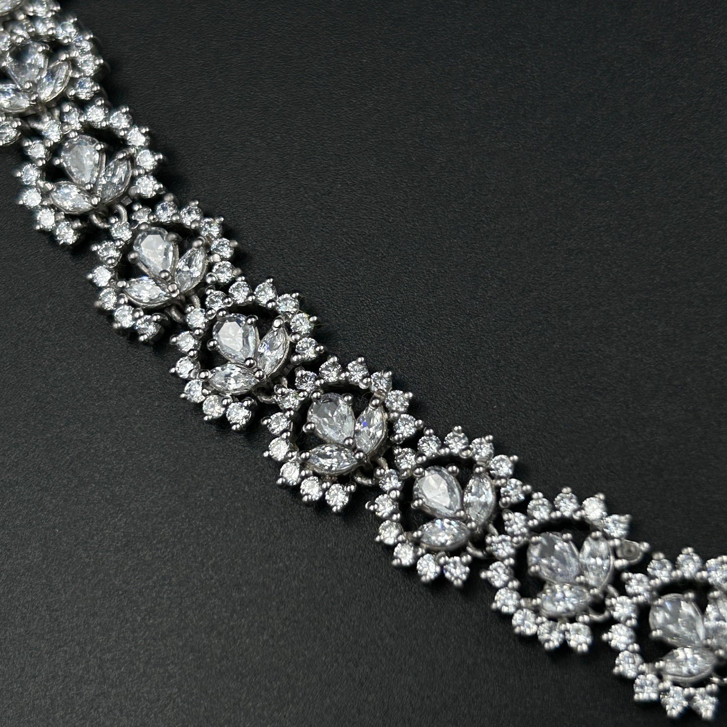 Blue Sapphire Necklace - Pure Silver