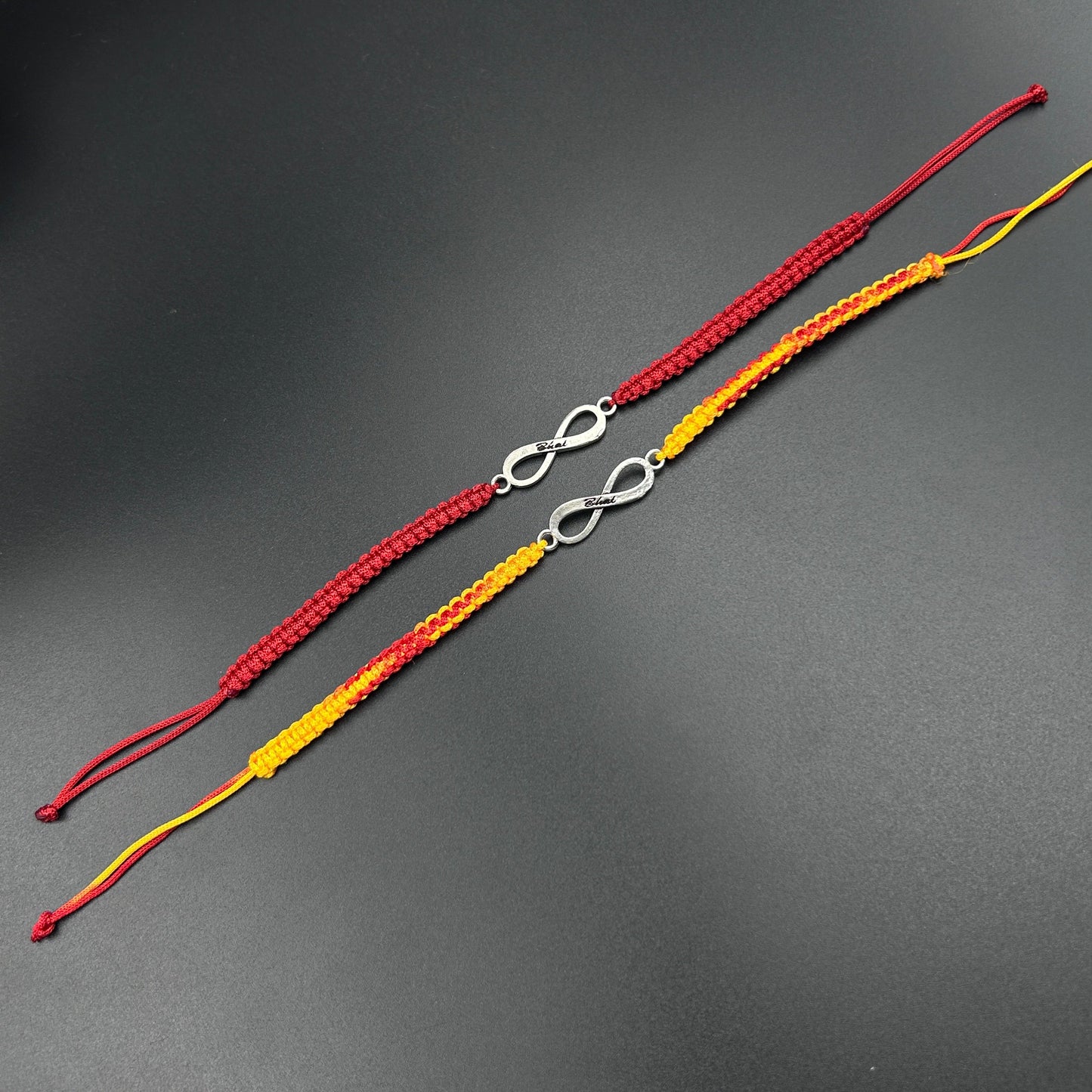 Pure Silver Infinity Thread Rakhi