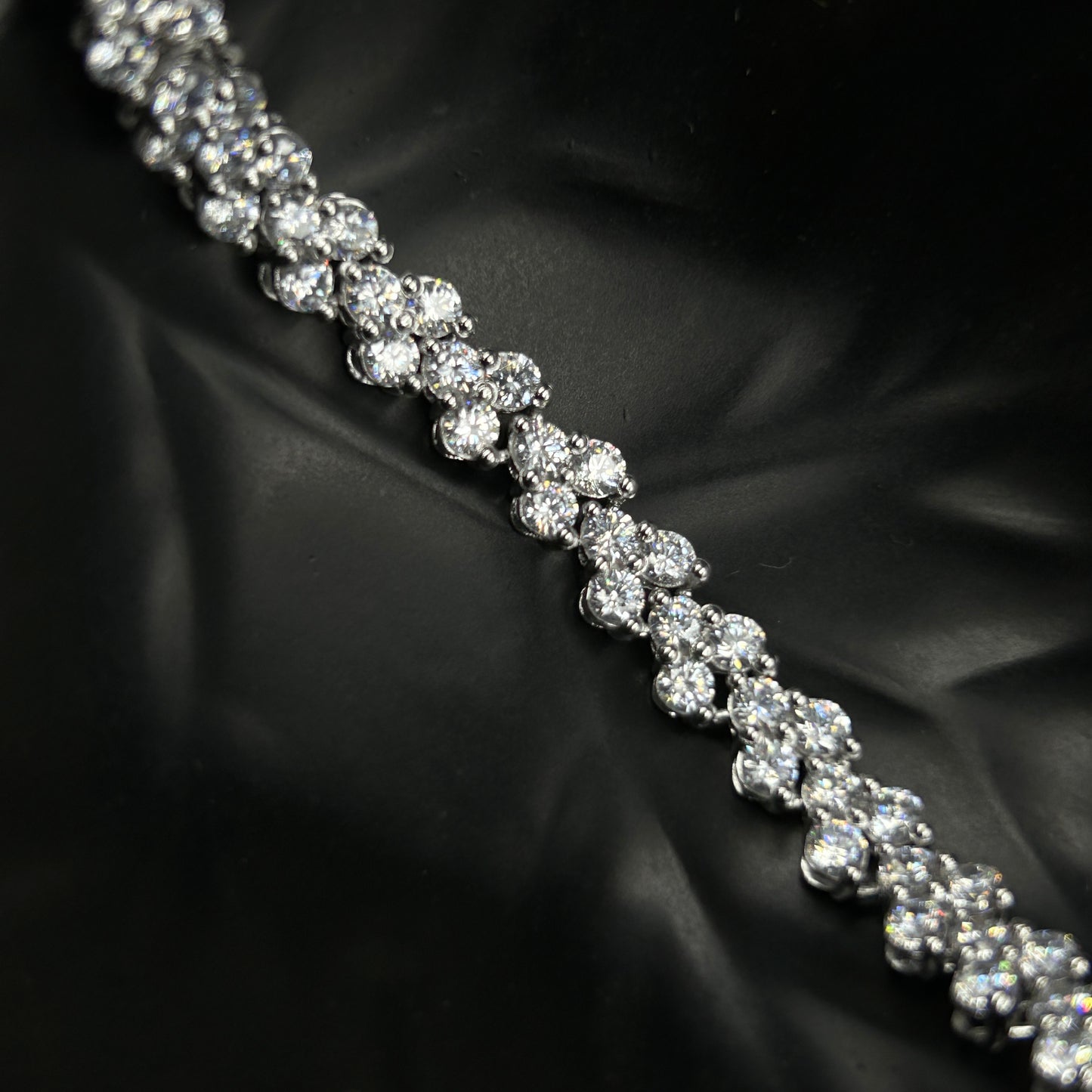 White Gold Silver Anklet