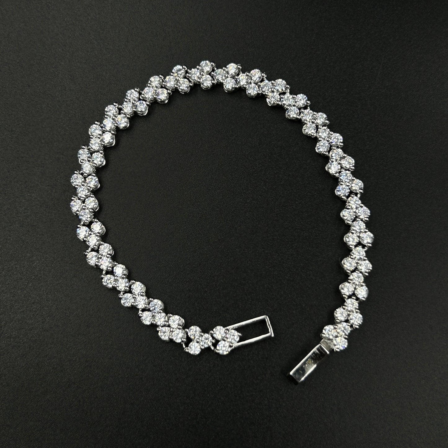 White Gold Silver Anklet