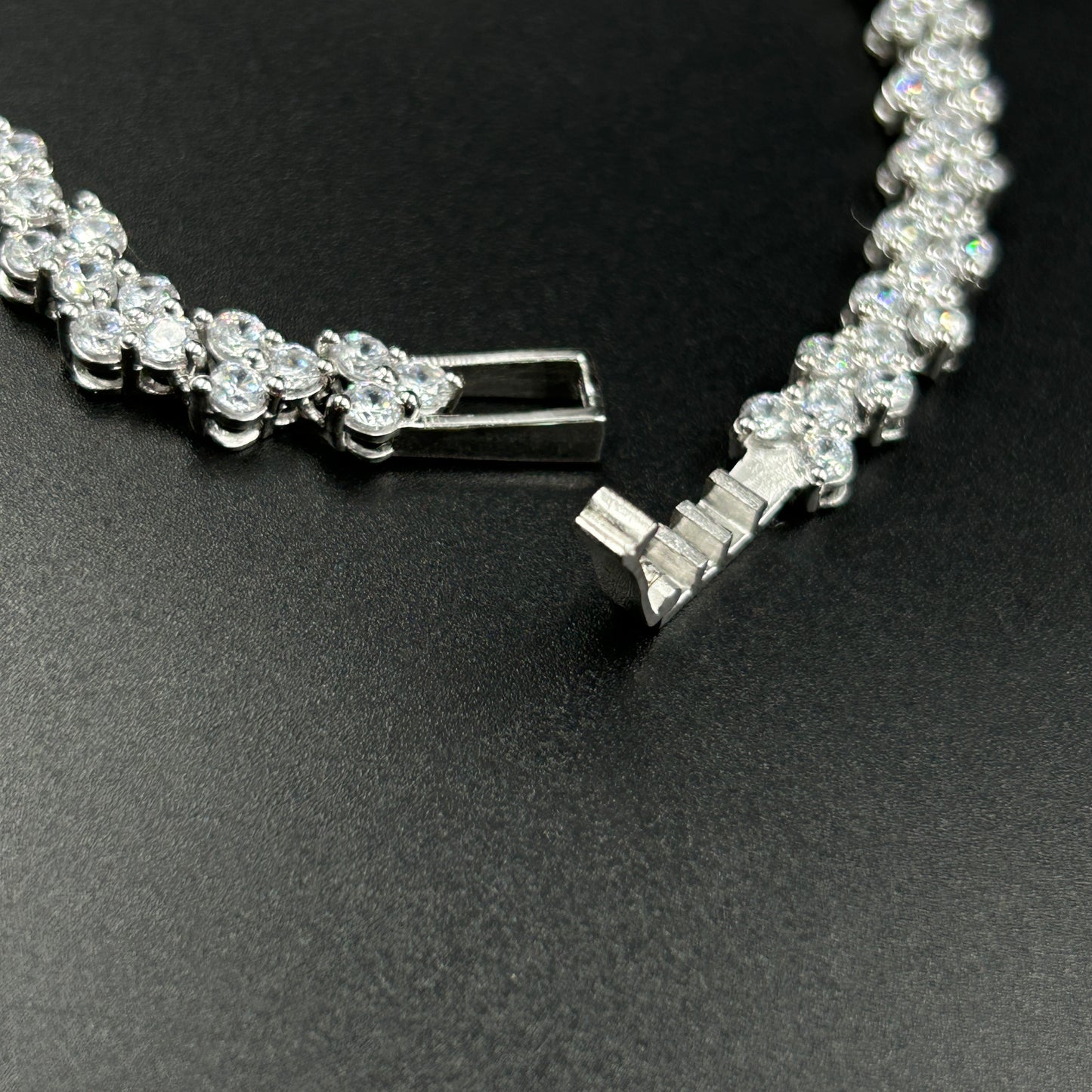 White Gold Silver Anklet