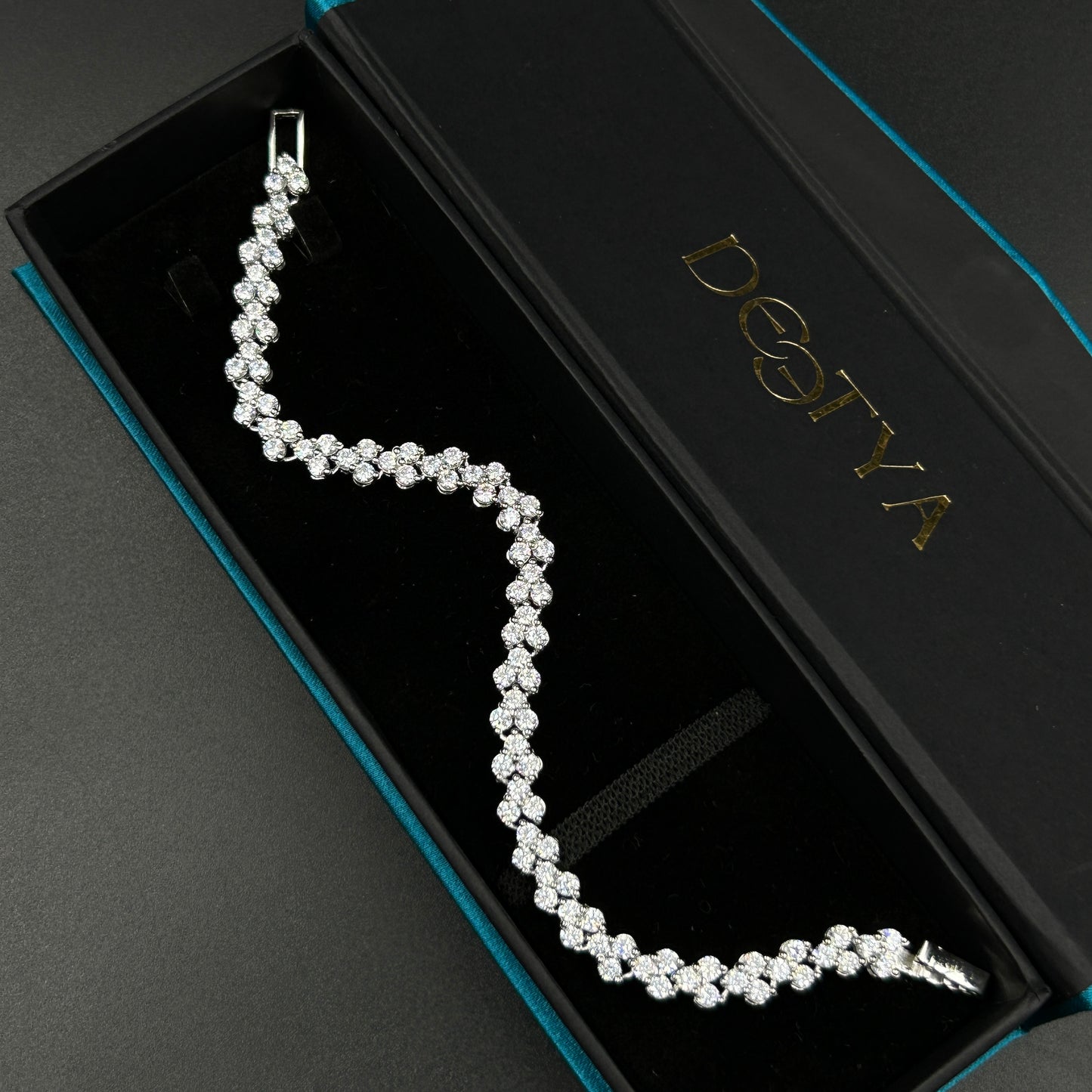 White Gold Silver Anklet