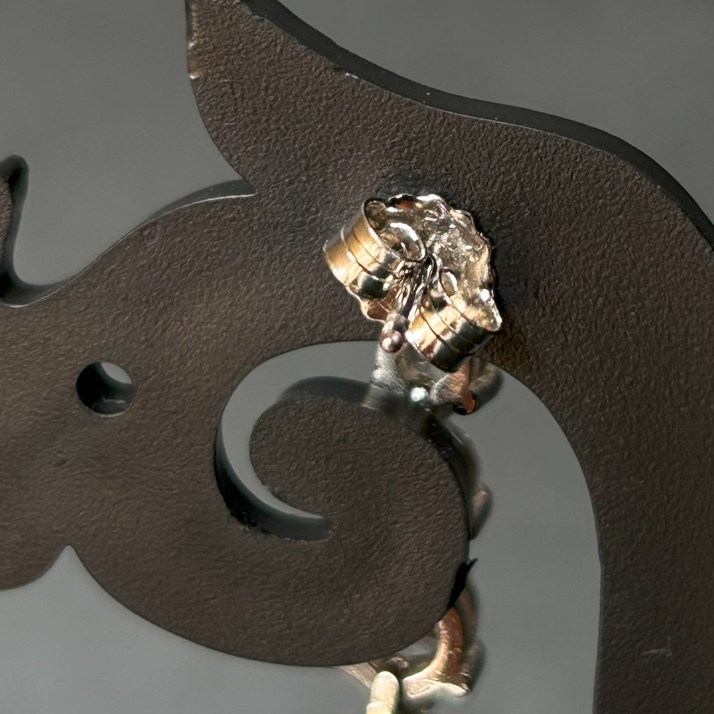 Silver Solitaire Earring ( 5 Stone )