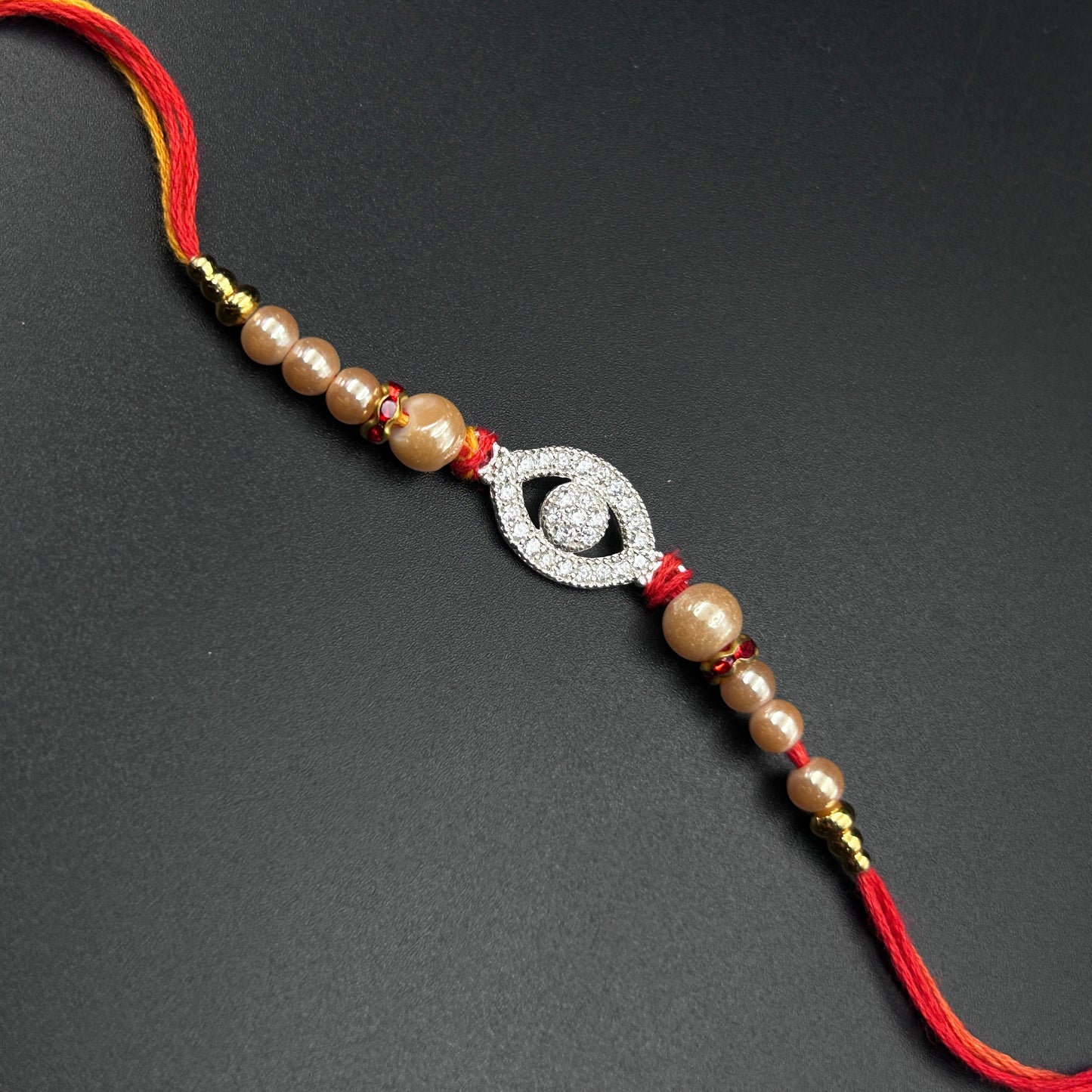 Evil Eye Silver Rakhi - Thread Rakhi