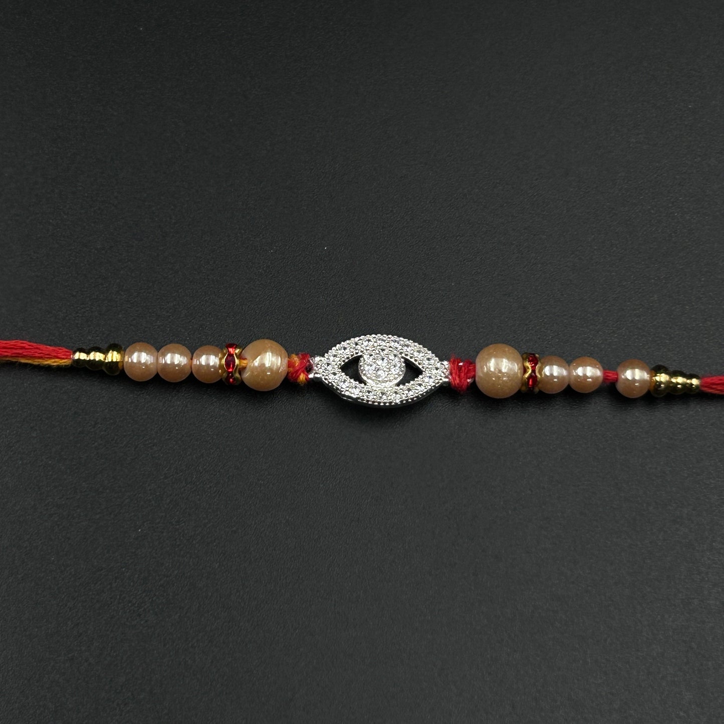 Evil Eye Silver Rakhi - Thread Rakhi