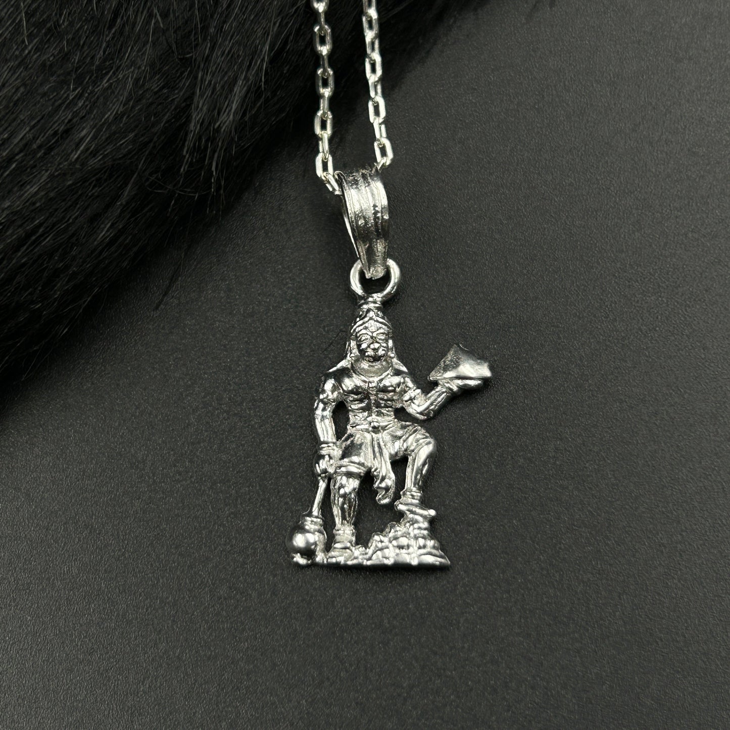Silver Hanuman Pendant - Sterling Silver