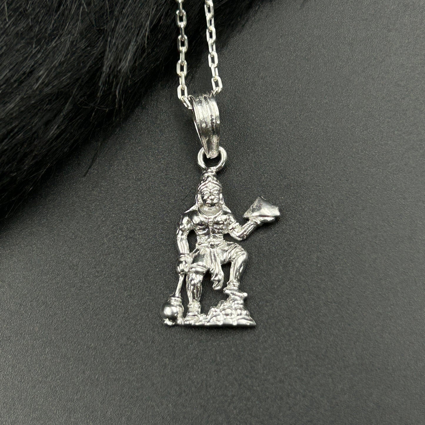 Silver Hanuman Pendant - Sterling Silver