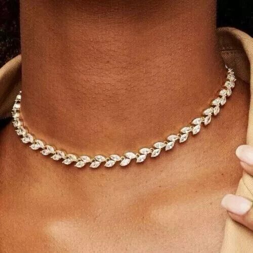 Diamond Tennis Necklace - Silver