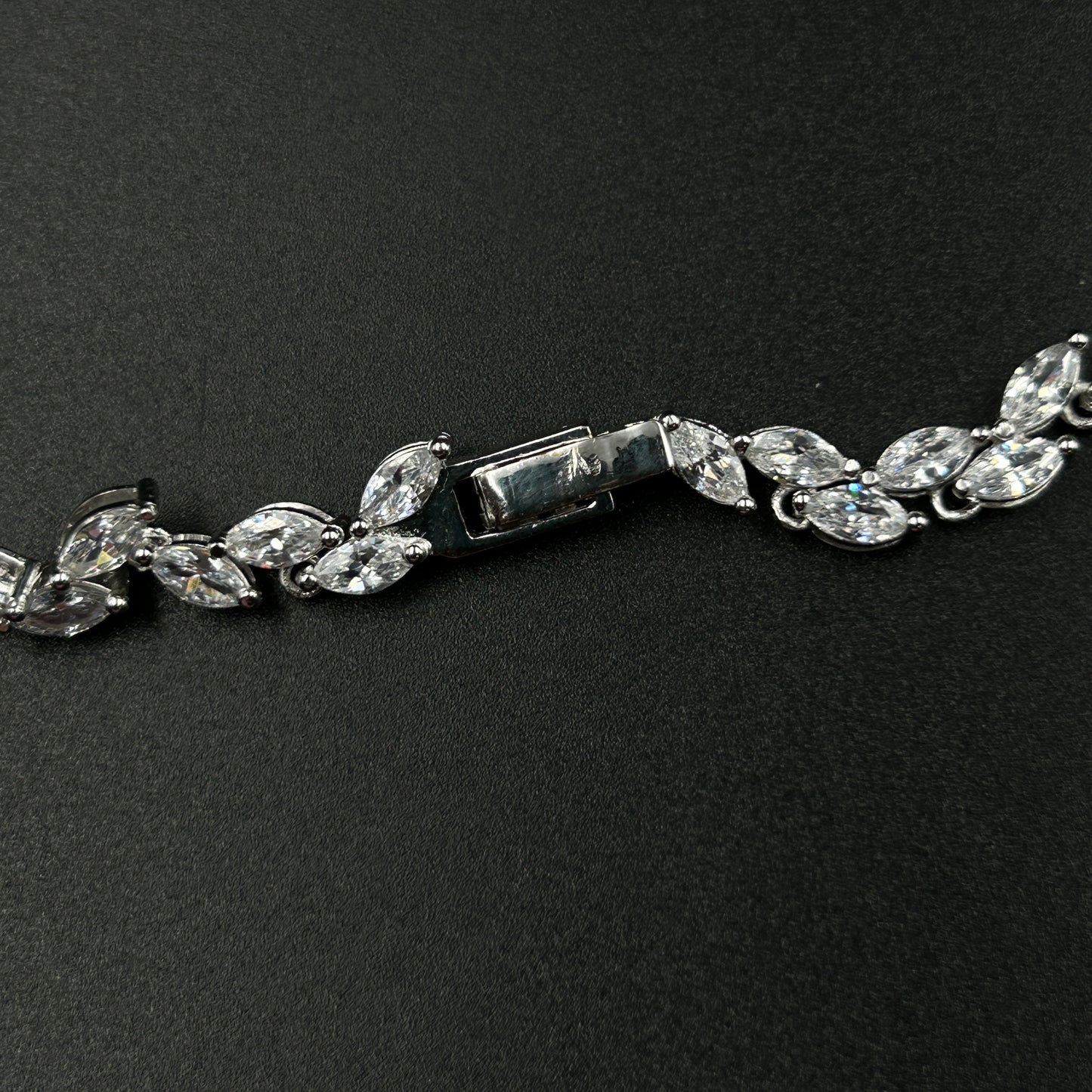 Diamond Tennis Necklace - Silver