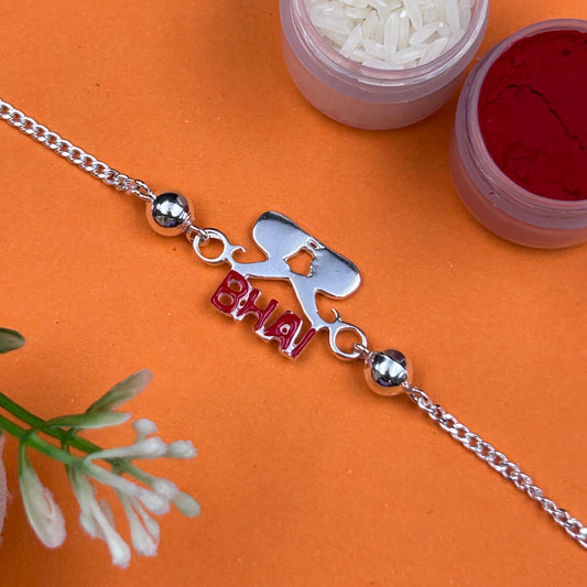 Moustache BHAI Rakhi - Pure Silver Rakhi