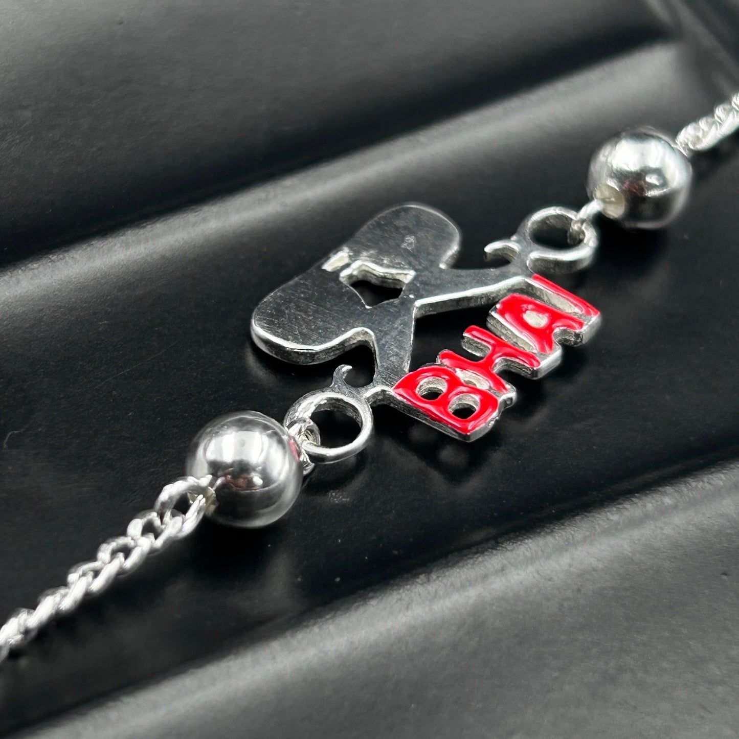 Moustache BHAI Rakhi - Pure Silver Rakhi