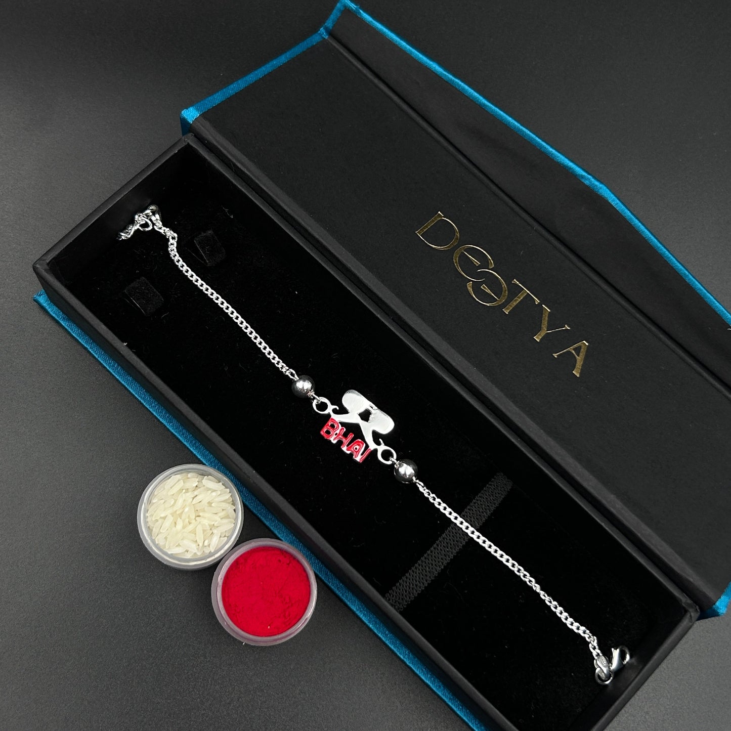 Moustache BHAI Rakhi - Pure Silver Rakhi