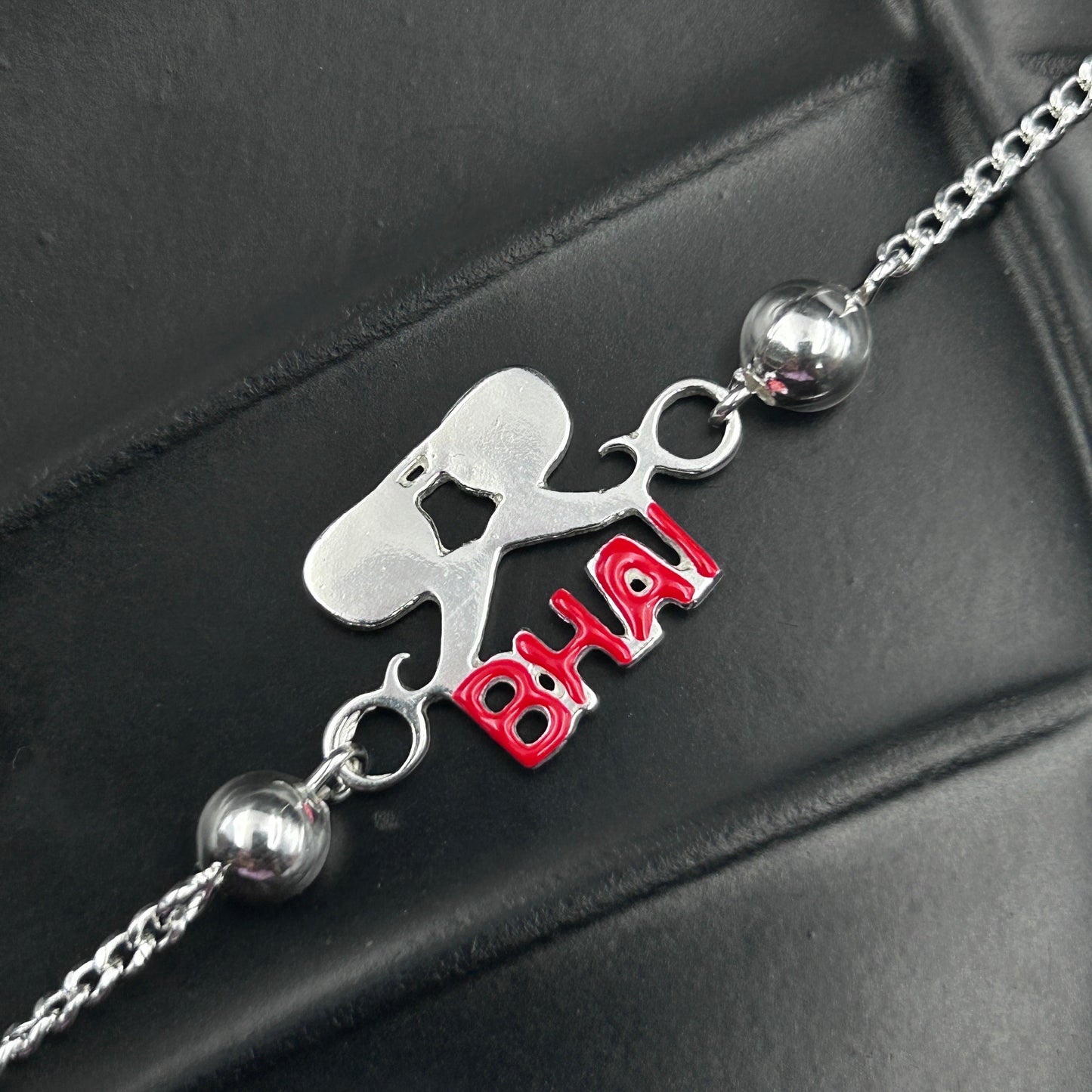 Moustache BHAI Rakhi - Pure Silver Rakhi