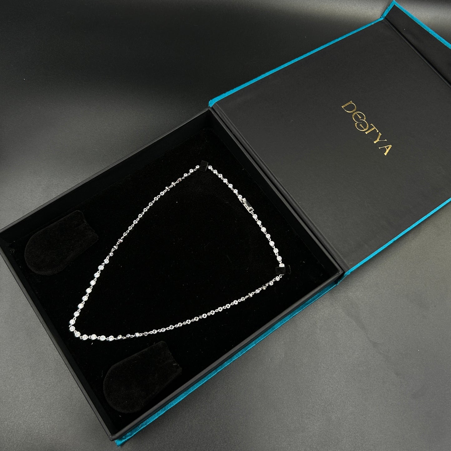 Silver Diamond Necklace - Tennis Necklace