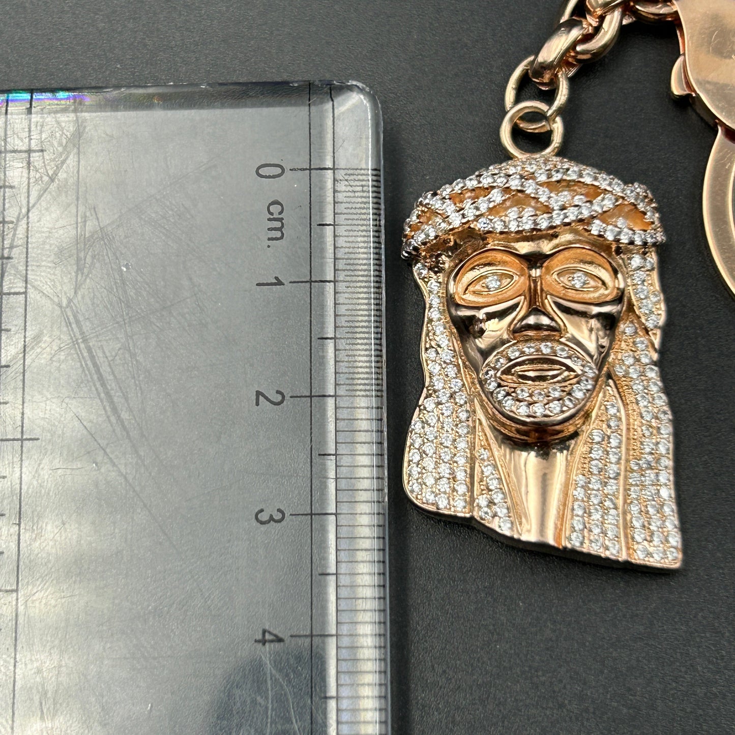 Silver JESUS Keychain - Pure Silver