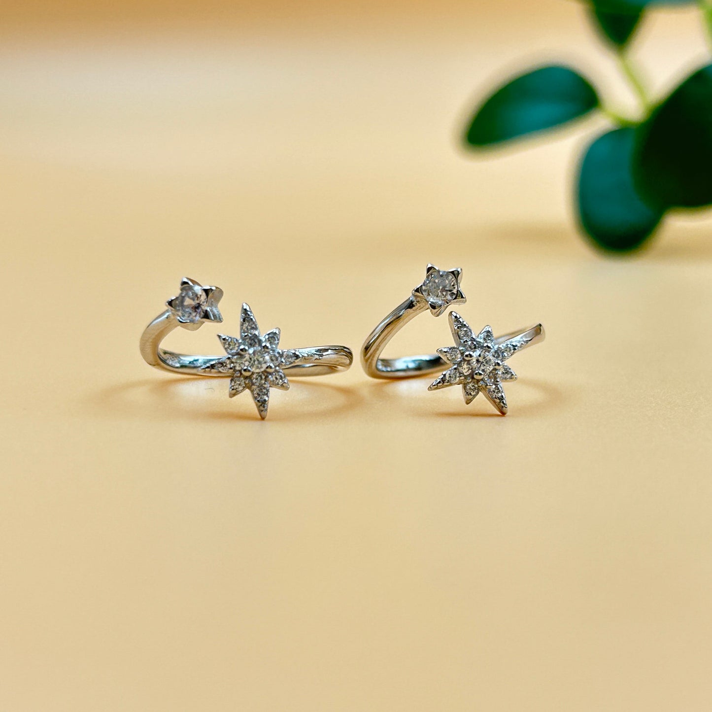 Silver Star Toe Ring - Women's Toe Ring