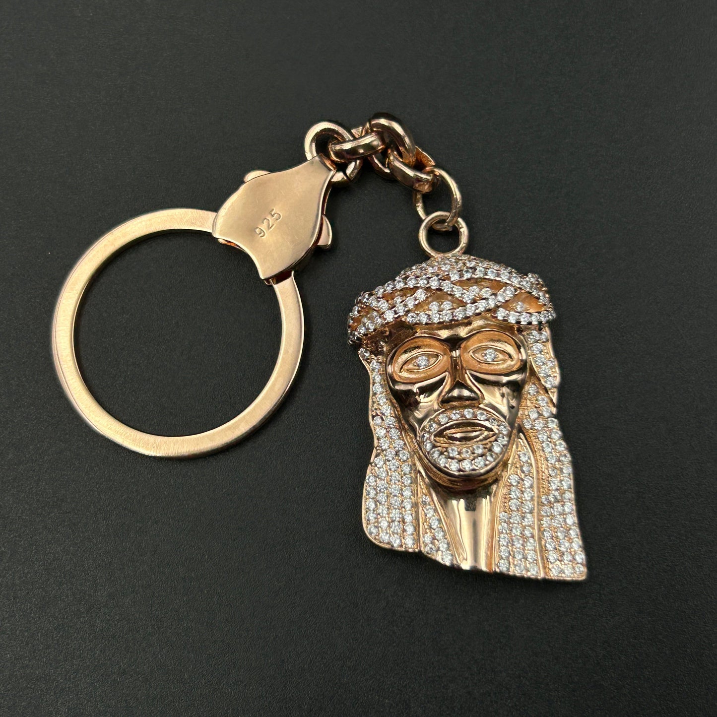 Silver JESUS Keychain - Pure Silver