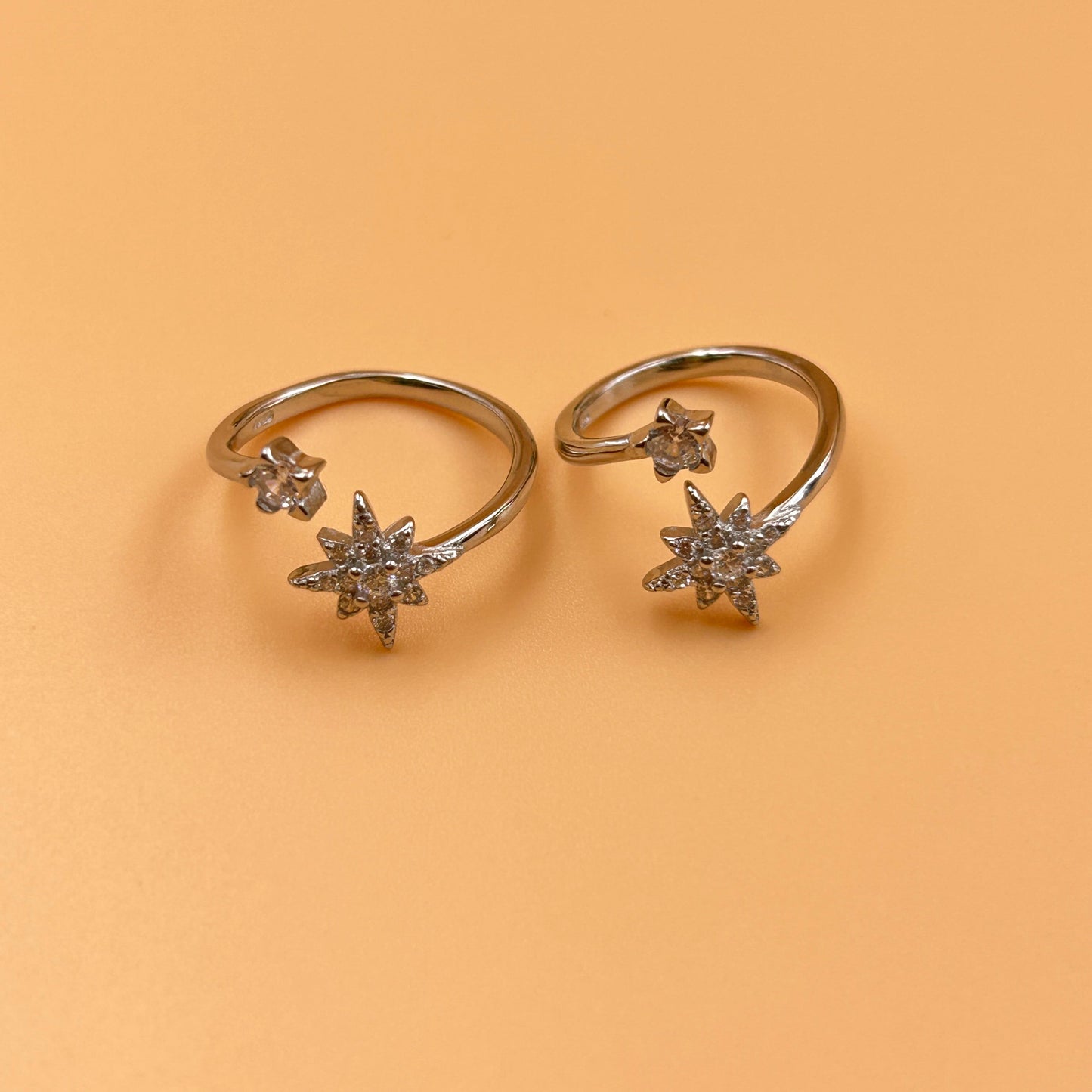 Silver Star Toe Ring - Women's Toe Ring