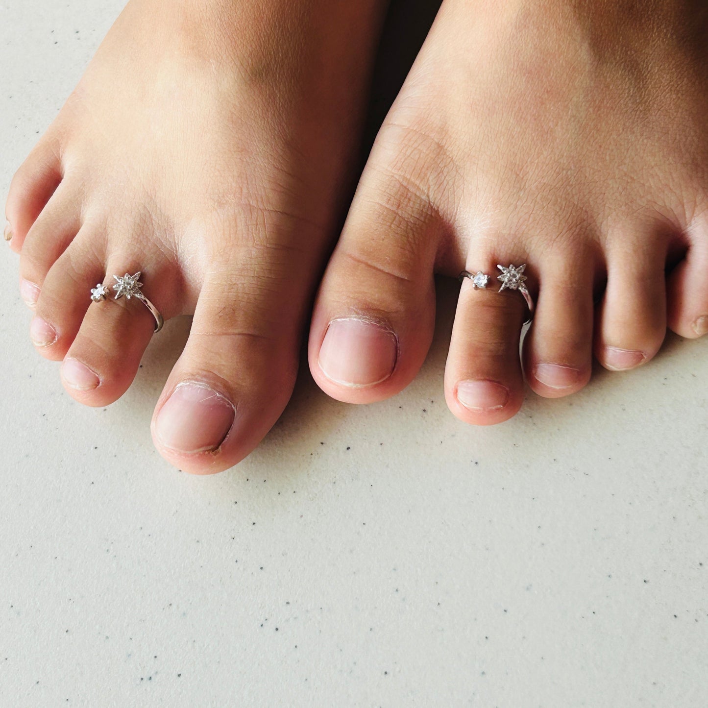 Silver Star Toe Ring - Women's Toe Ring