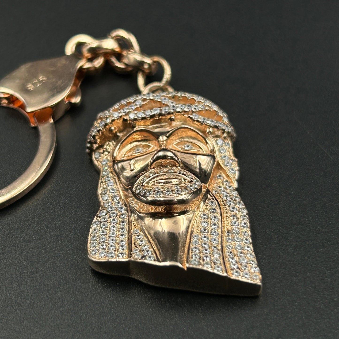 Silver JESUS Keychain - Pure Silver