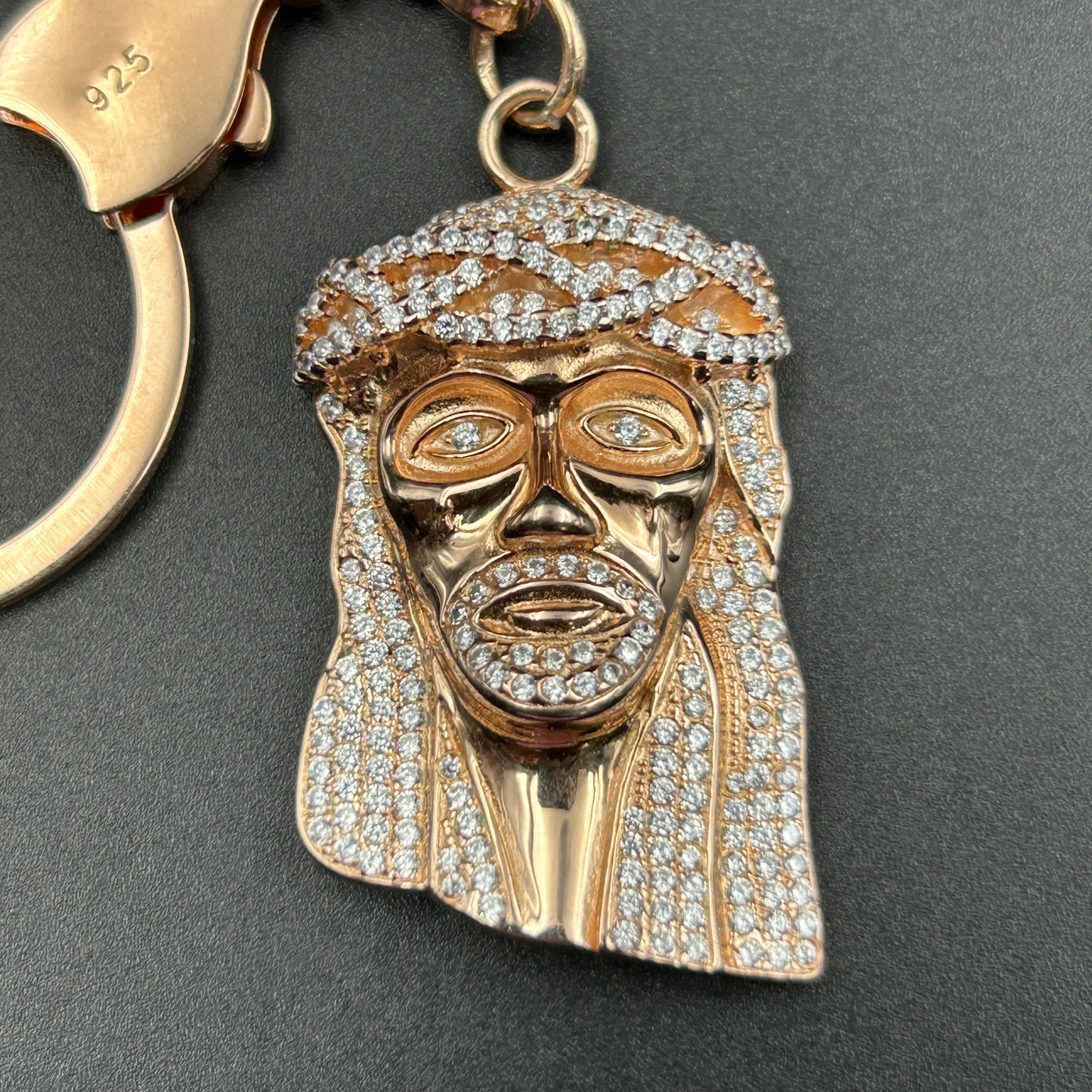 Silver JESUS Keychain - Pure Silver