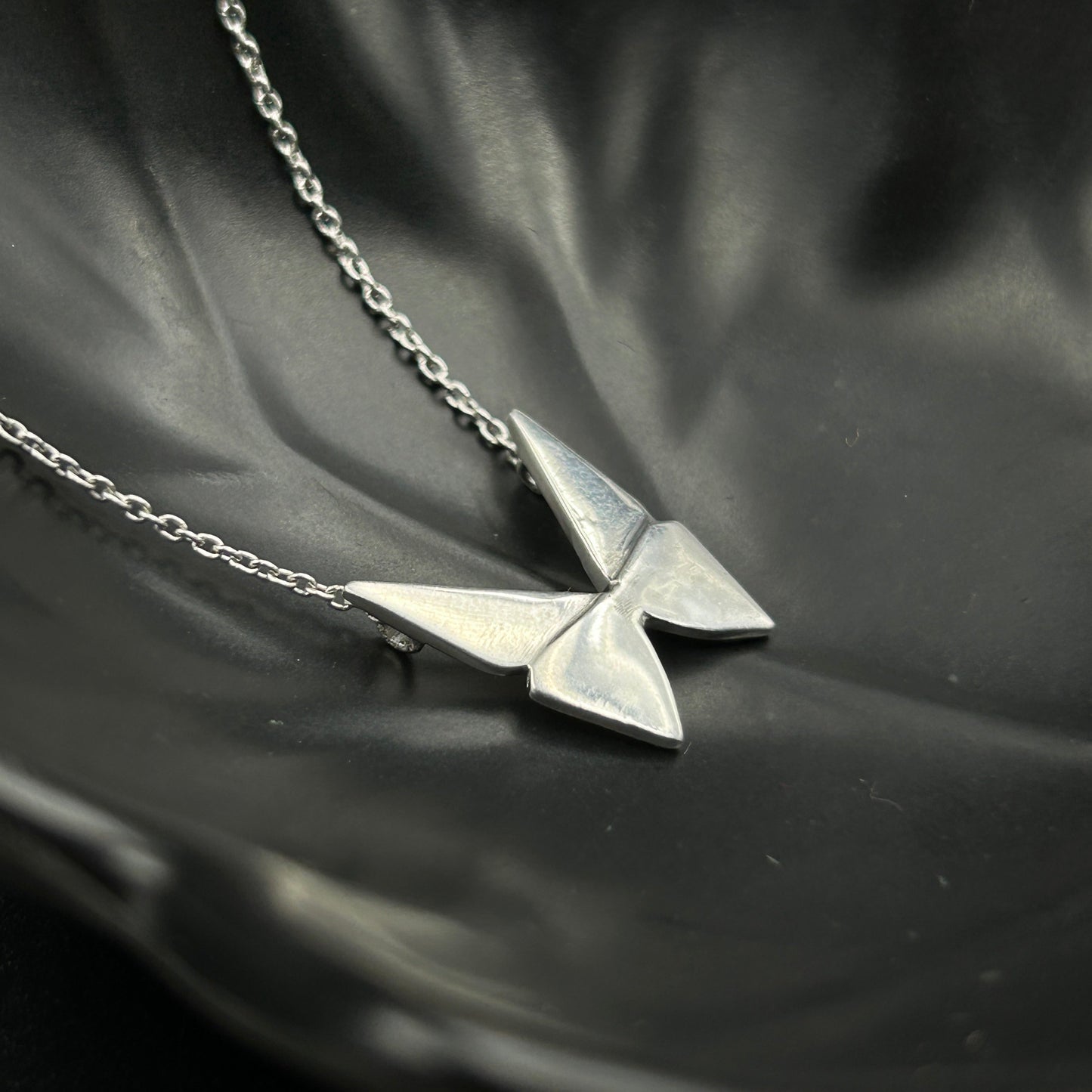 Silver Butterfly Pendant - Minimal Pendant