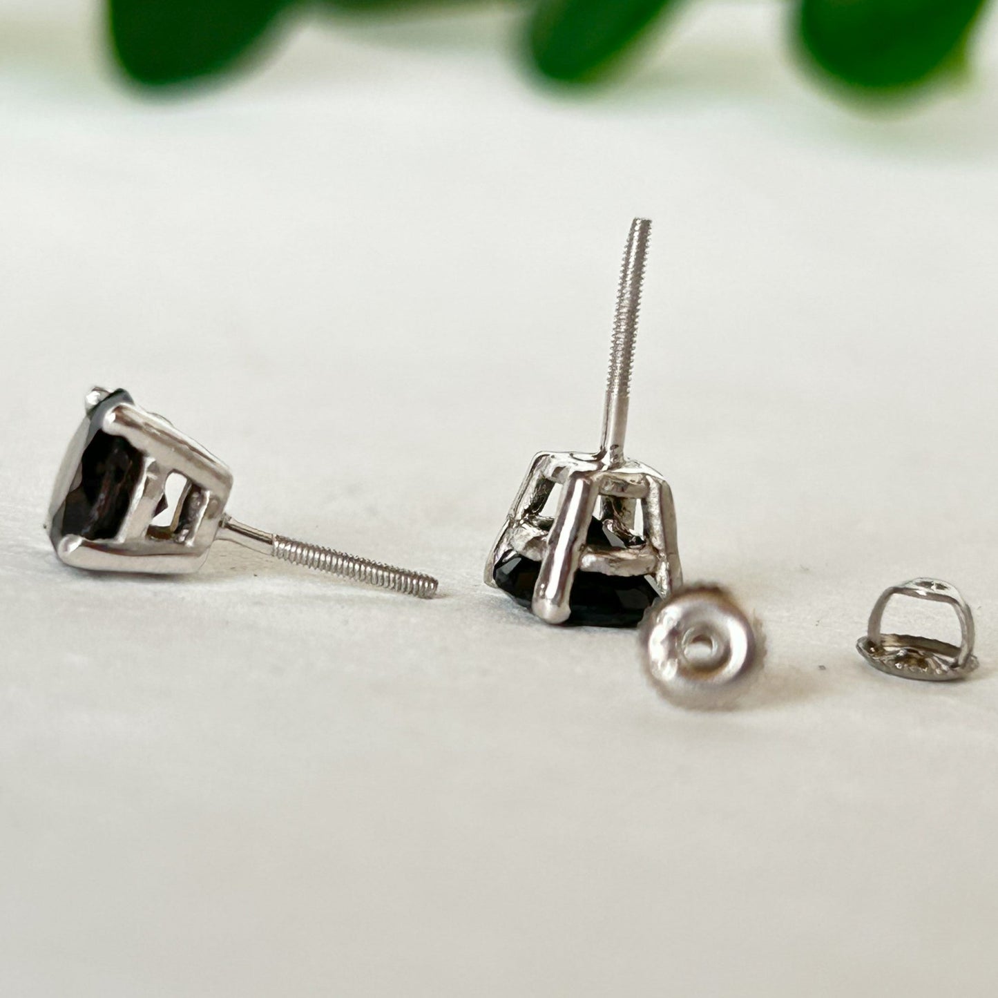 Brown Stud Earring - Screw Back Earring