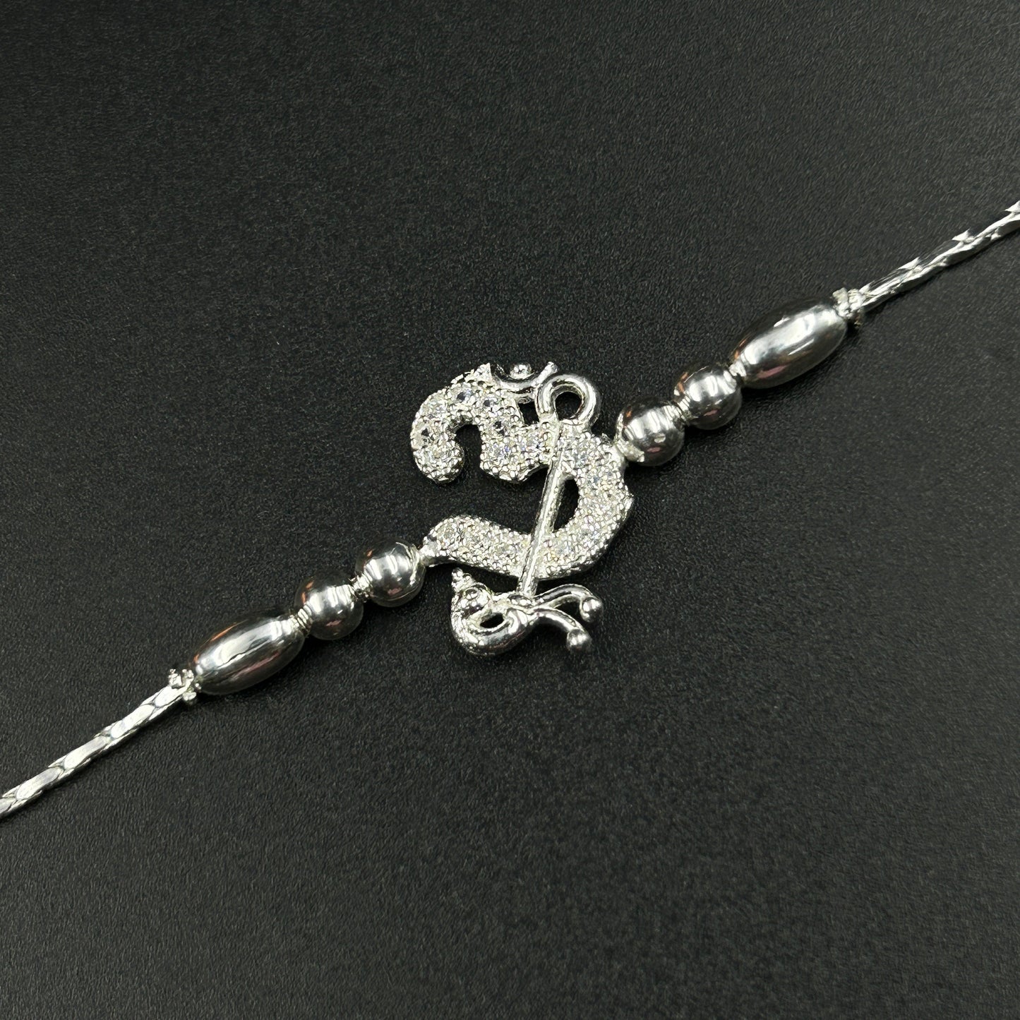 Silver OM Rakhi