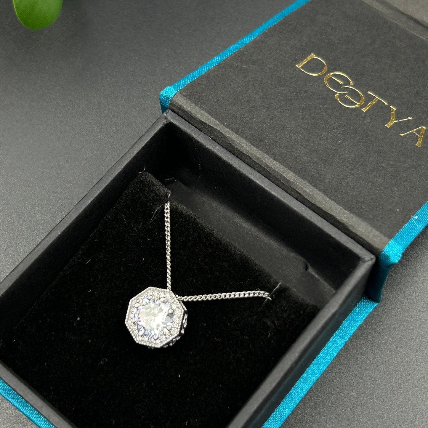 Sterling Silver Hexagon Pendant