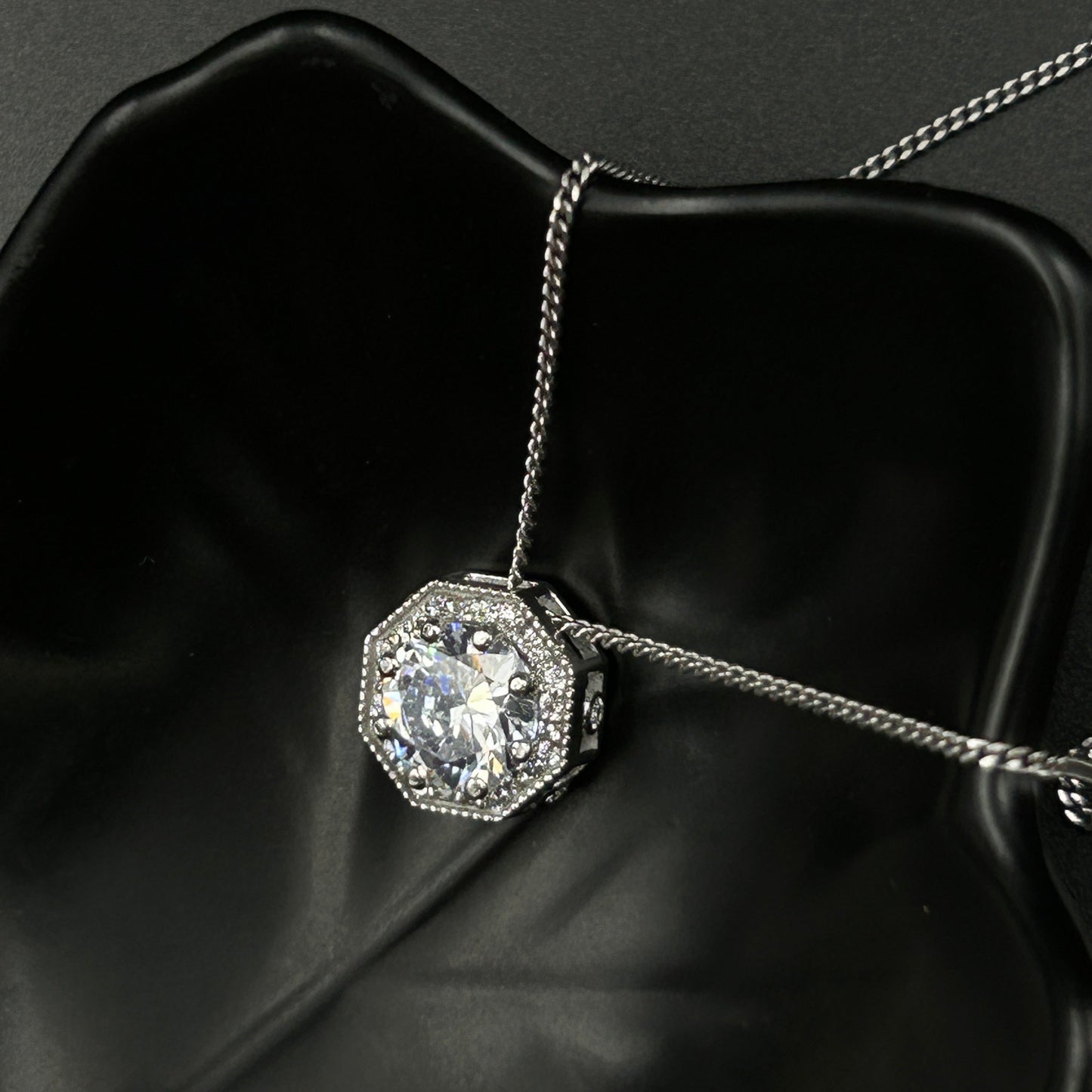 Sterling Silver Hexagon Pendant