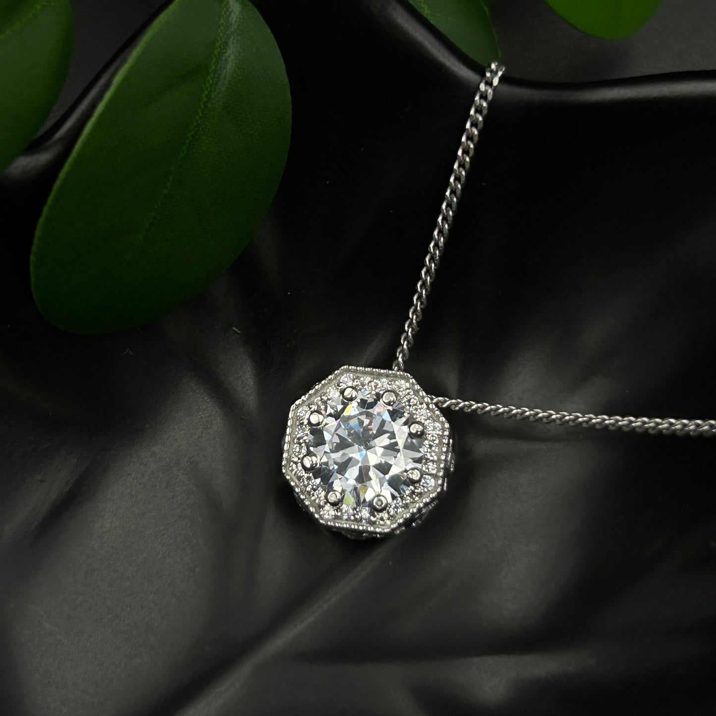 Sterling Silver Hexagon Pendant