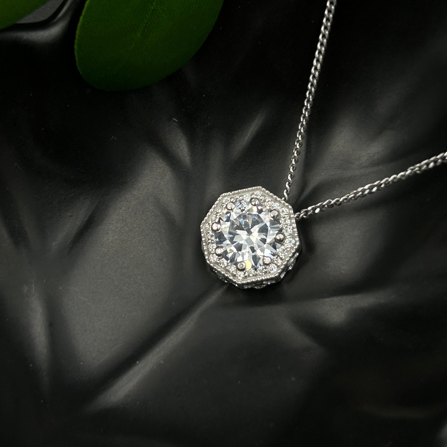 Sterling Silver Hexagon Pendant