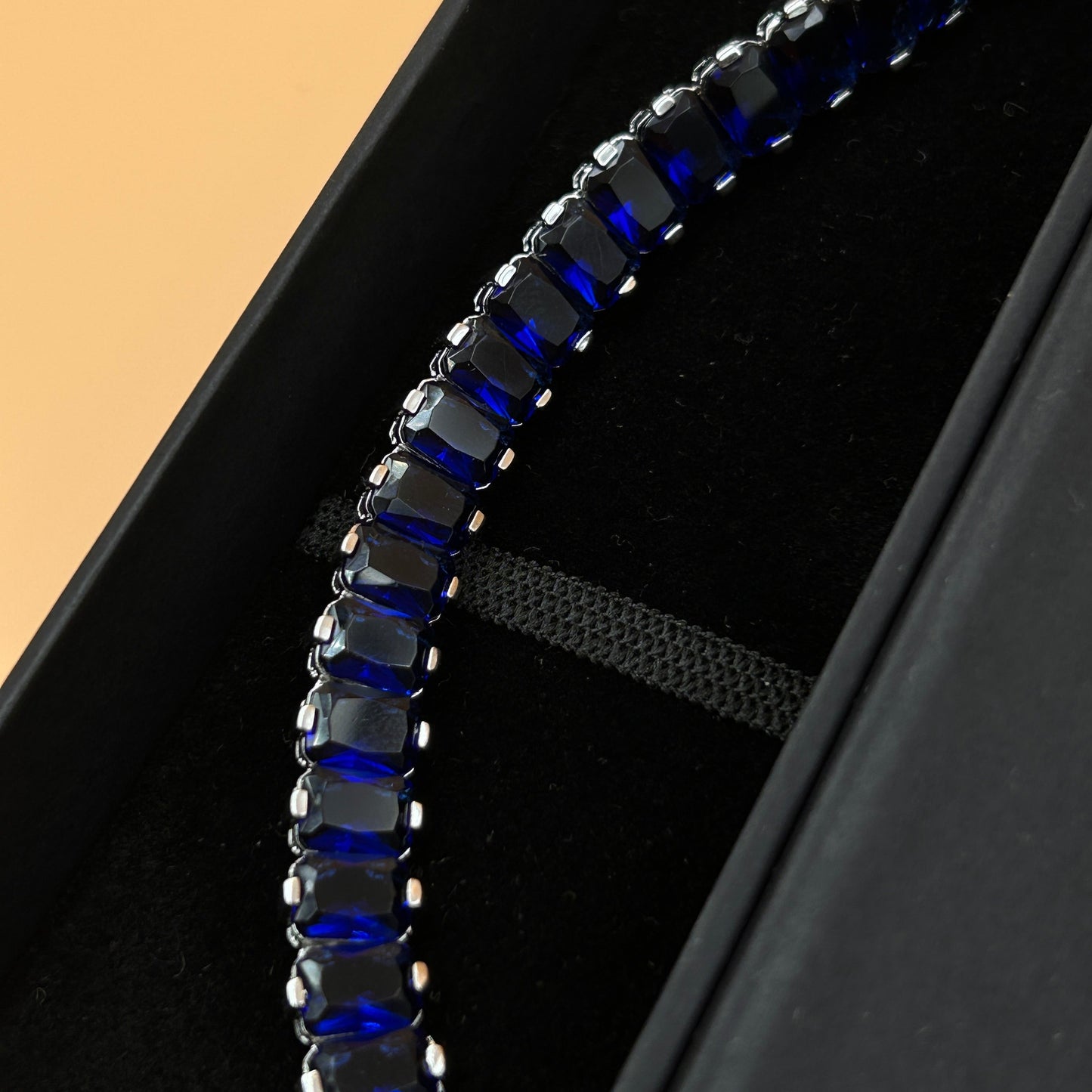 Blue Sapphire Bracelet - Silver Bracelet
