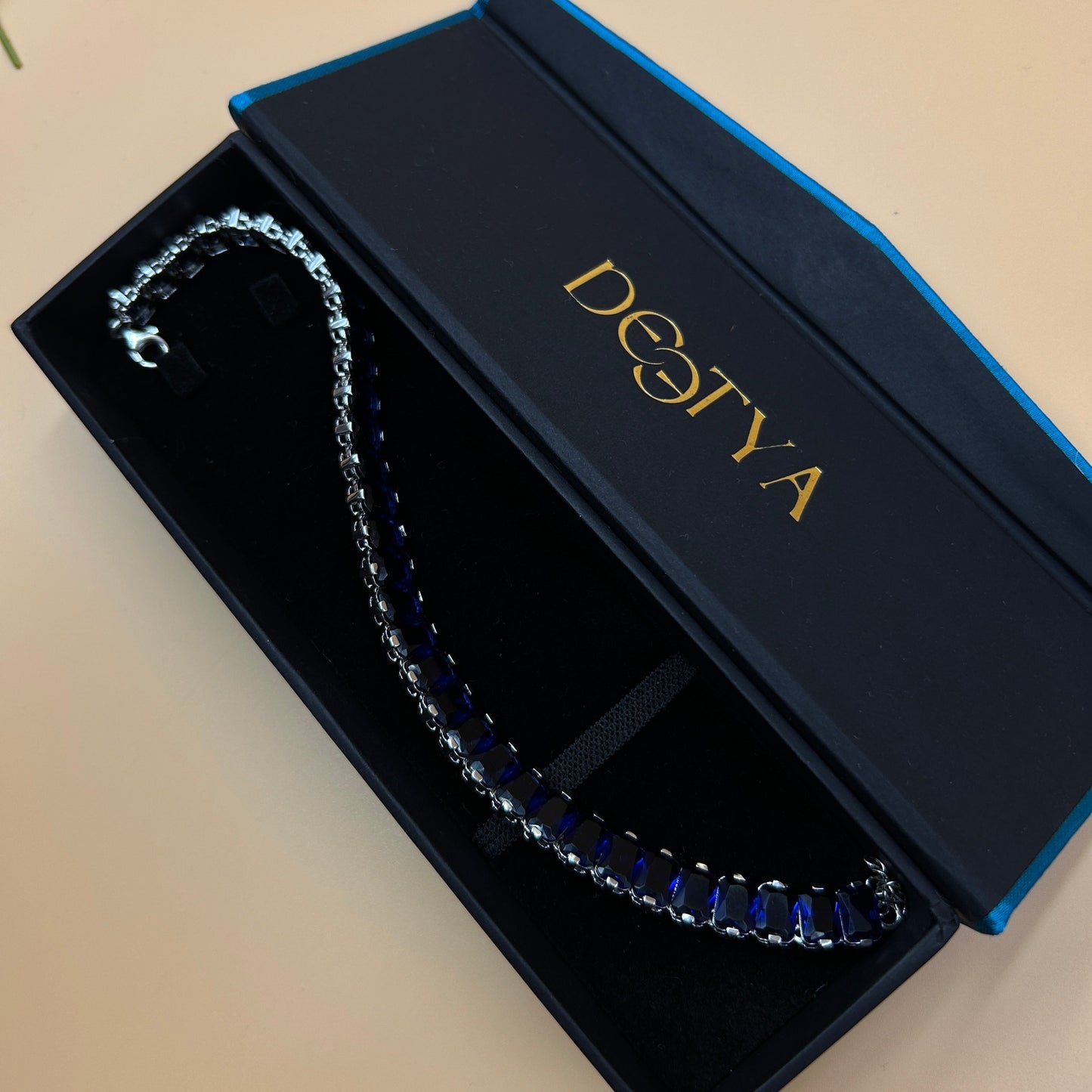 Blue Sapphire Bracelet - Silver Bracelet