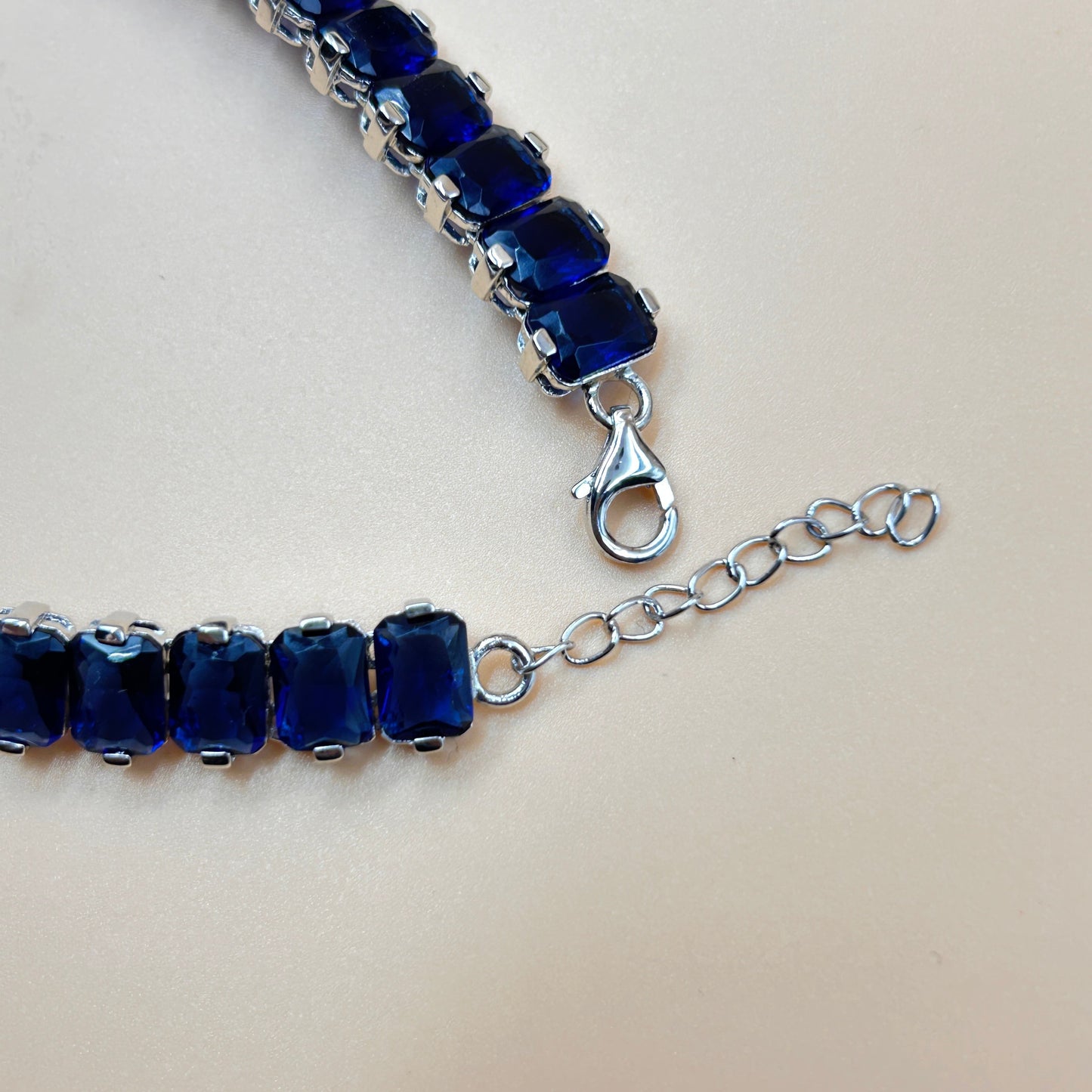 Blue Sapphire Bracelet - Silver Bracelet