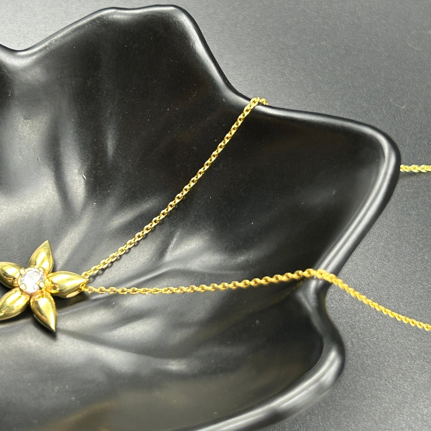 Pure Silver Flower Pendant and Chain