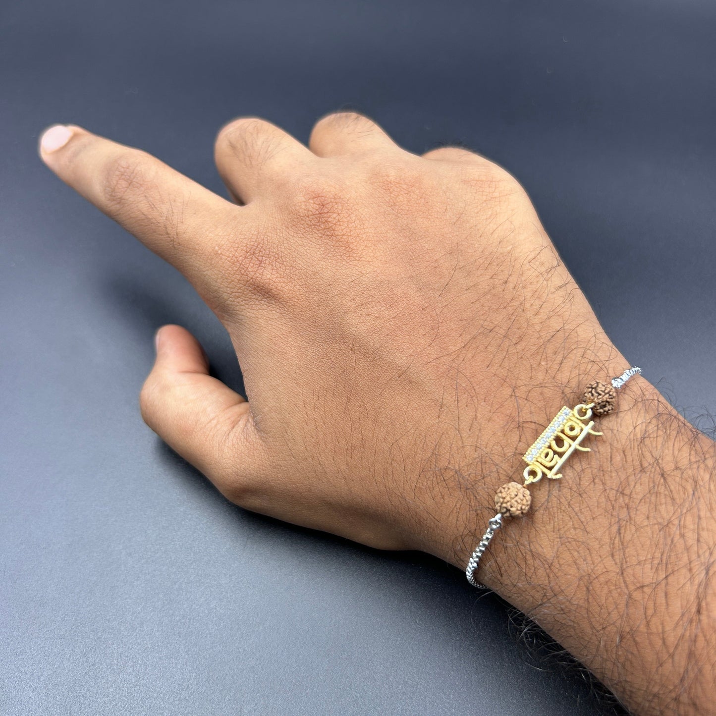 Yellow Gold Rakhi - BHAI rakhi