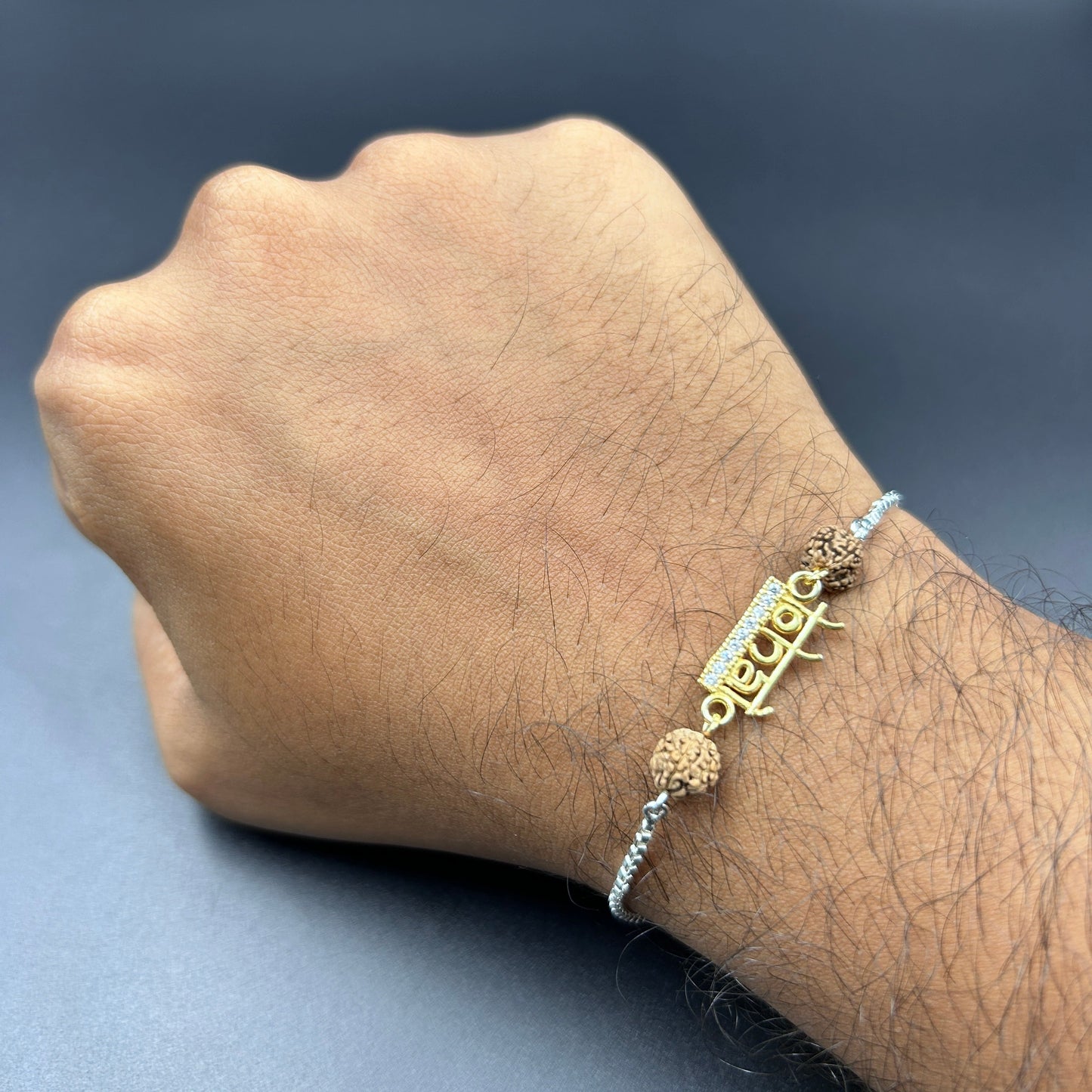 Yellow Gold Rakhi - BHAI rakhi